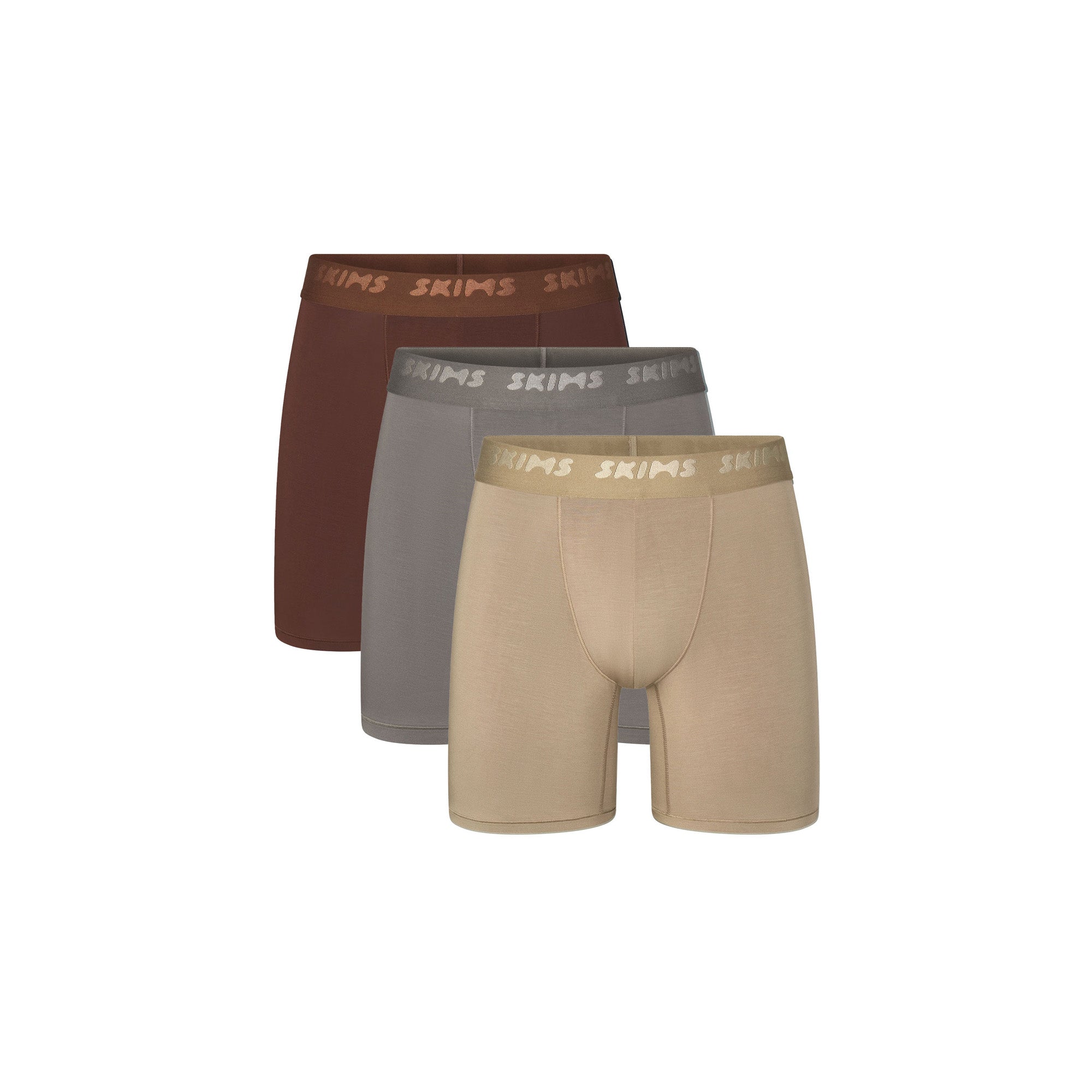 SKIMS STRETCH MENS 5 BOXER BRIEF 3-PACK | DESERT MULTI