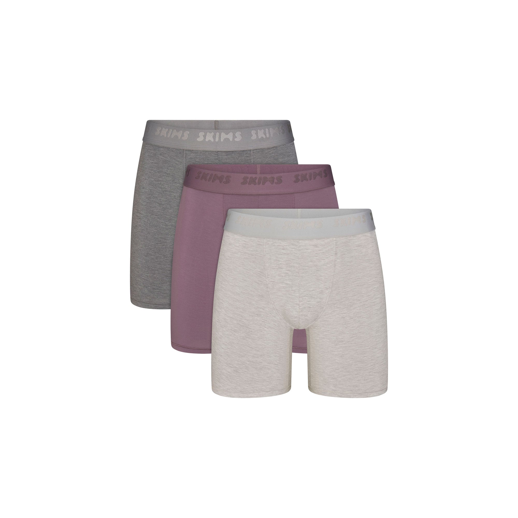 SKIMS STRETCH MENS 5 BOXER BRIEF 3-PACK | IRIS HEATHER MULTI