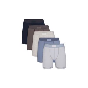 SKIMS COTTON MENS 5 BOXER BRIEF 5-PACK | ATMOSPHERE MULTI