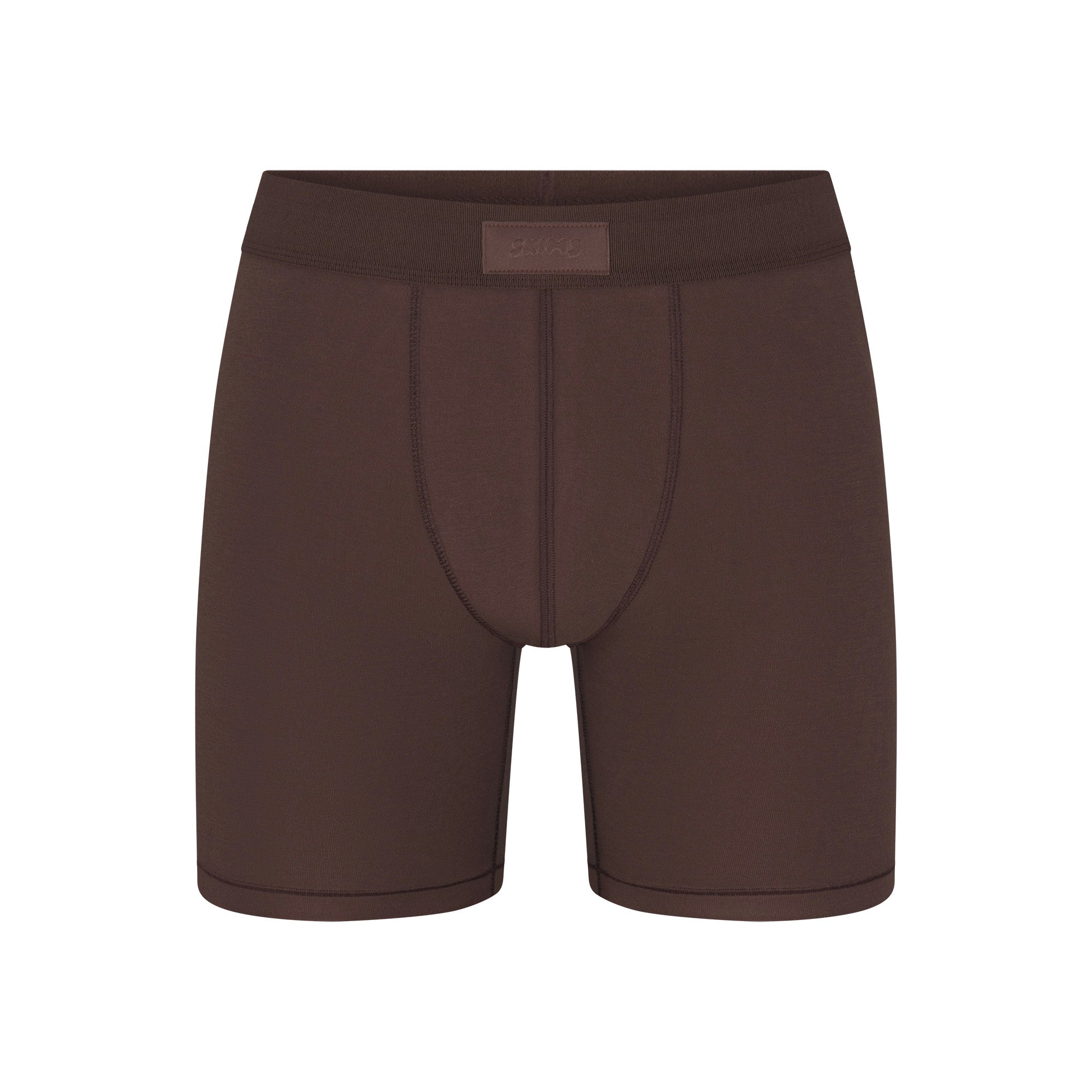 SKIMS COTTON MENS 5 BOXER BRIEF 3-PACK | RUBY ESPRESSO MULTI - Image 4