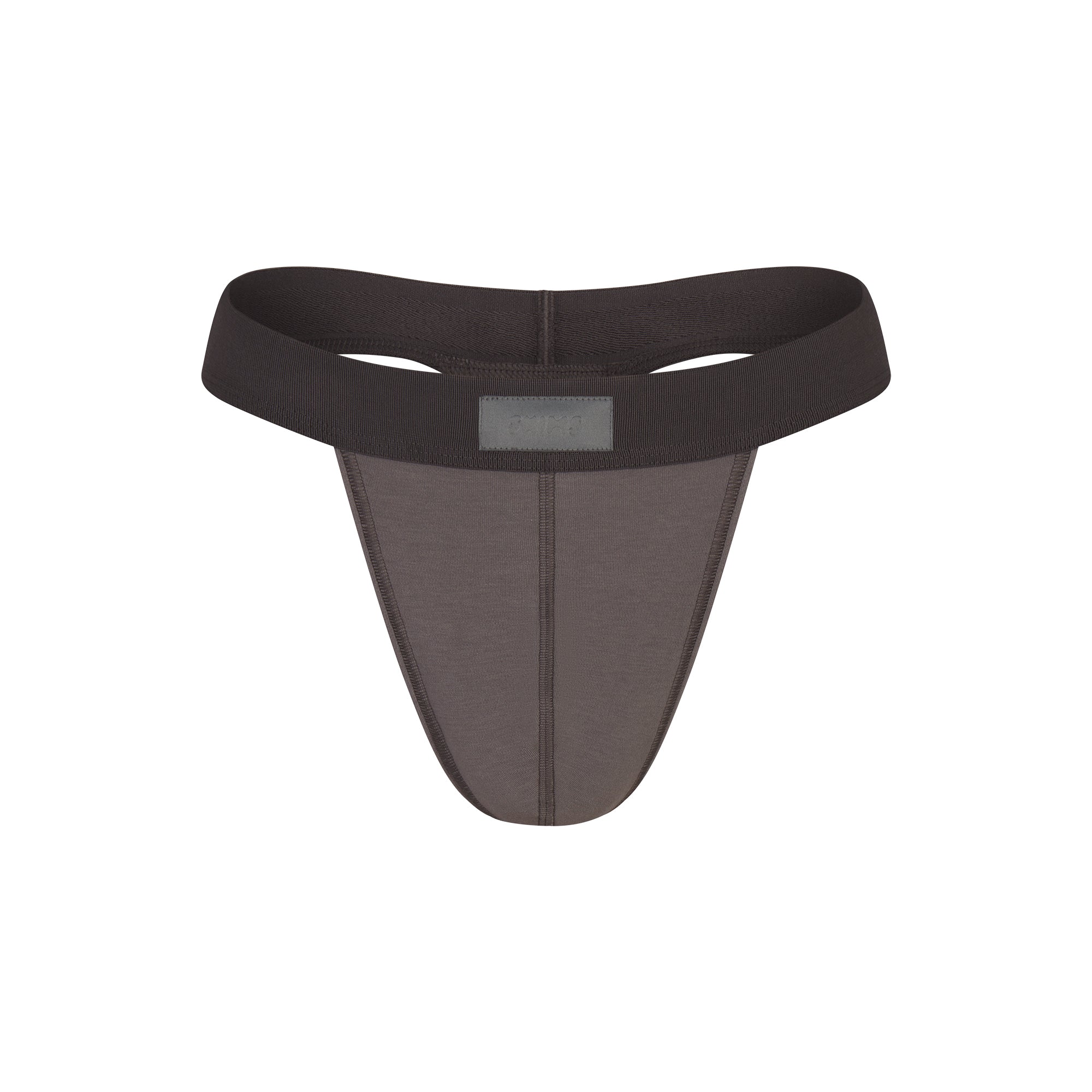 SKIMS COTTON MENS THONG | WASHED GUNMETAL - Image 2