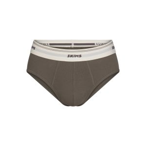SKIMS COTTON RIB MENS BRIEF | JUNGLE