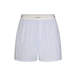 COTTON POPLIN MENS LOGO BAND BOXER | PLATINUM DOUBLE STRIPE