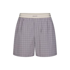 COTTON POPLIN MENS LOGO BAND BOXER | FULL MOON CHECK