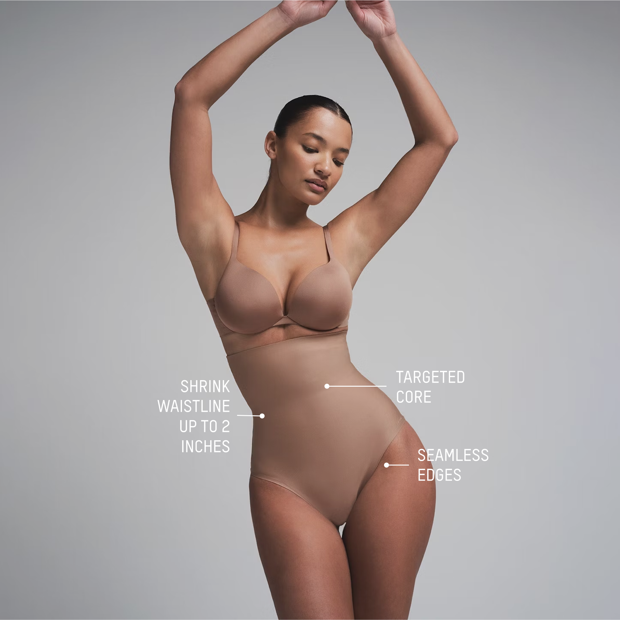 SKIMS BODY CORE SCULPT HIGH-WAISTED BRIEF | COCOA - Image 3