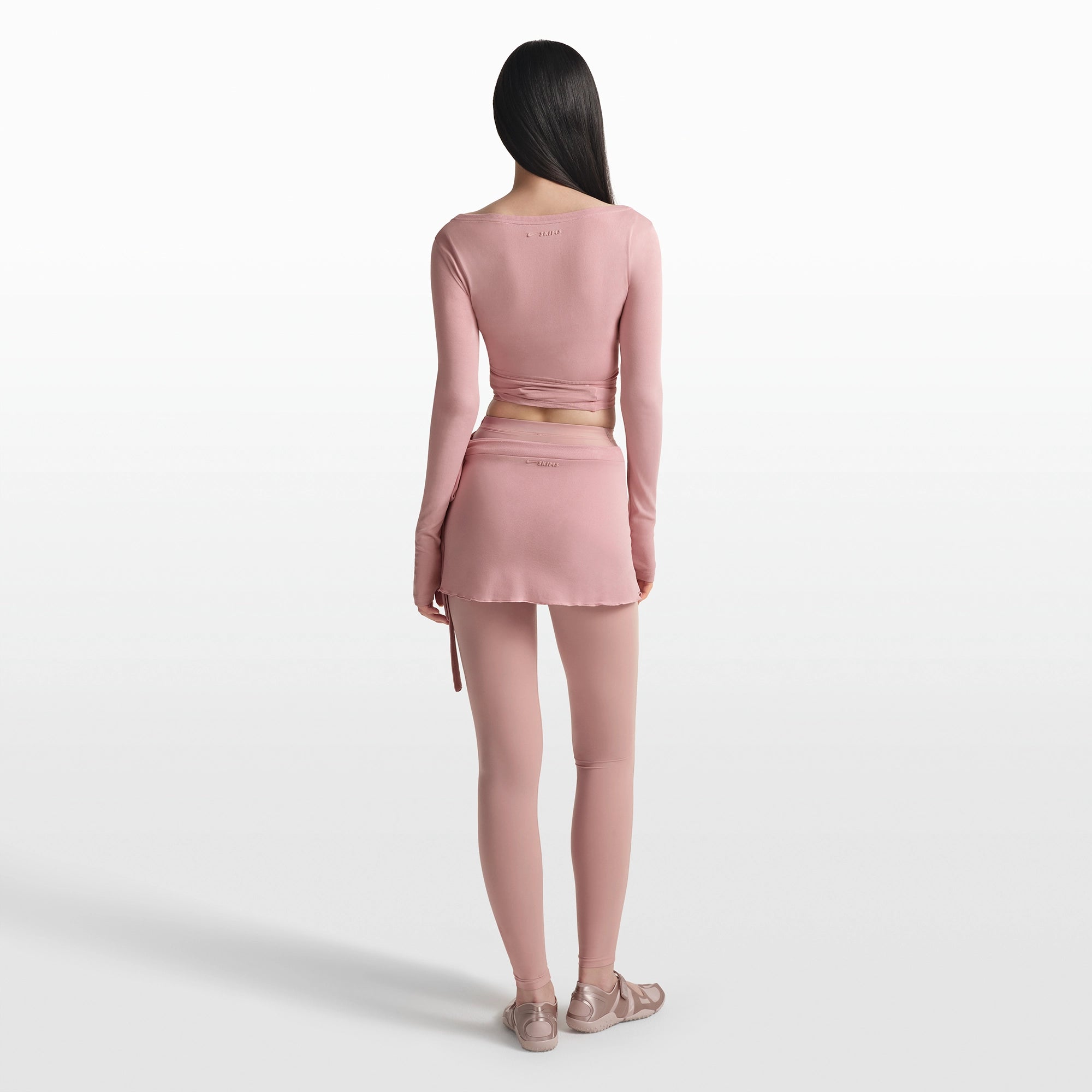 NikeSKIMS STRETCH KNIT WRAP SKIRT | HIMALAYAN - Image 6
