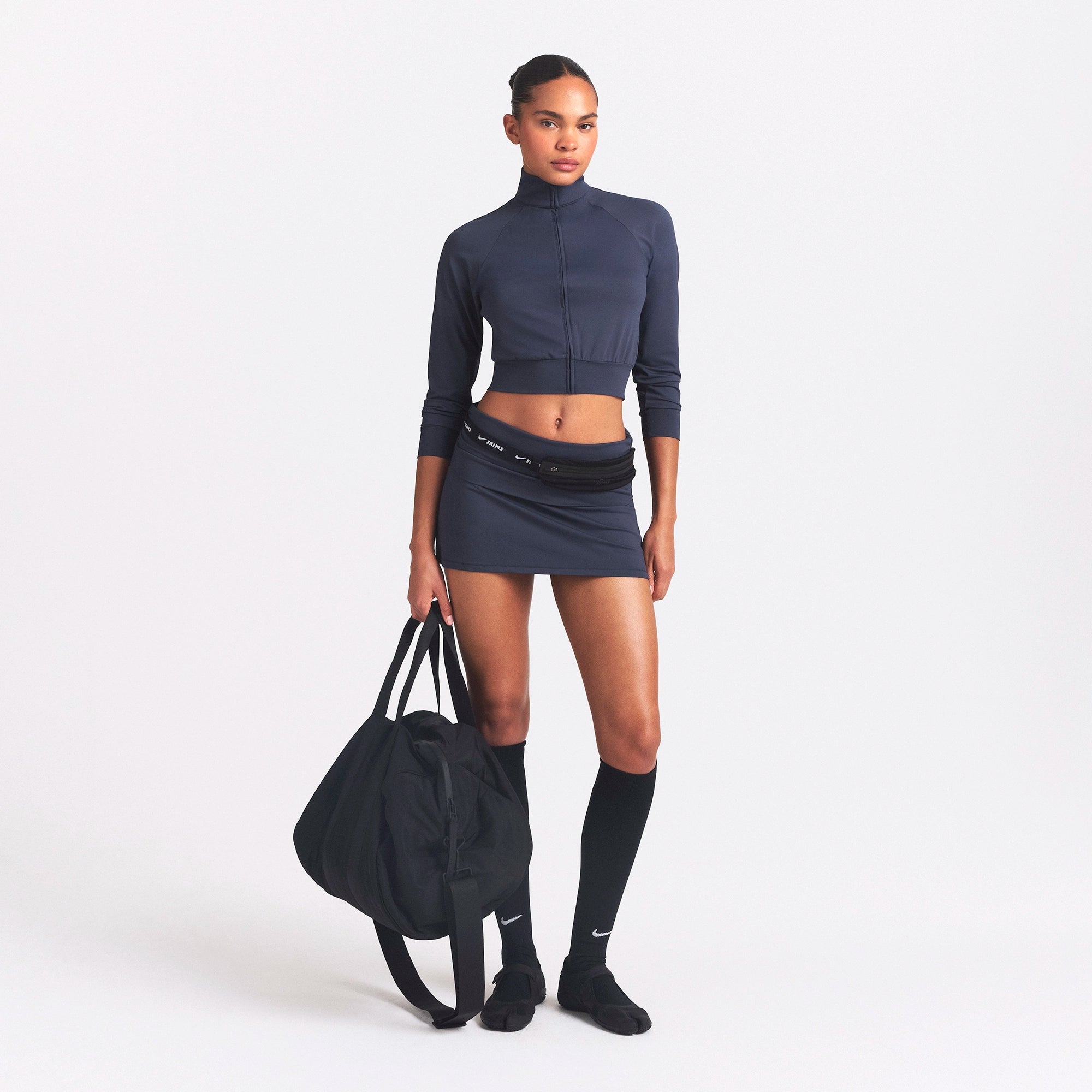 NikeSKIMS AIRY FOLDOVER SKORT | DEEP ROYAL - Image 2