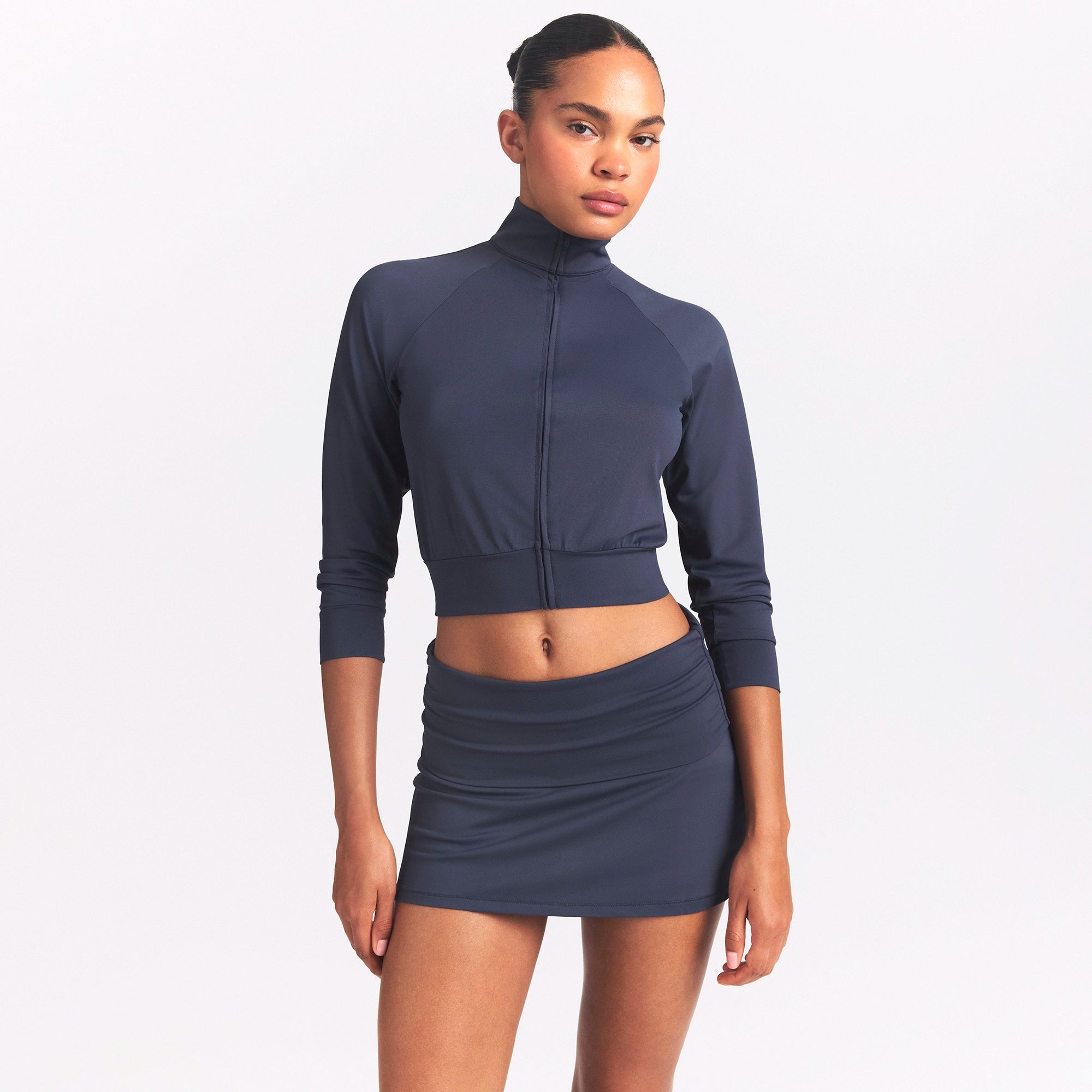 NikeSKIMS AIRY FOLDOVER SKORT | DEEP ROYAL - Image 3