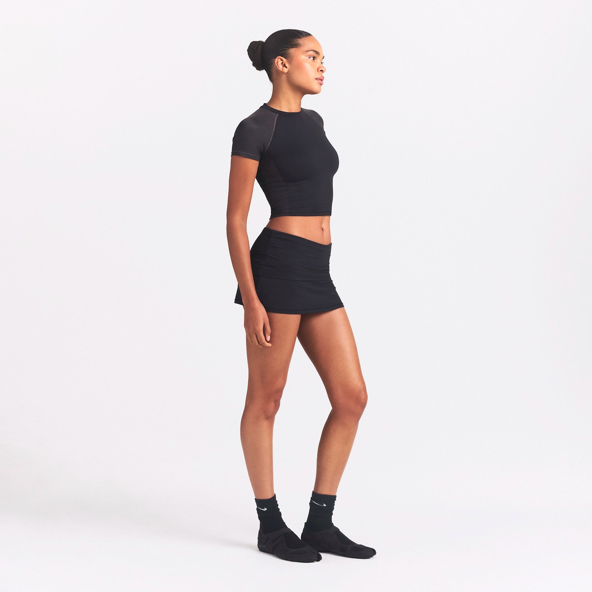 NikeSKIMS AIRY FOLDOVER SKORT | OBSIDIAN - Image 6