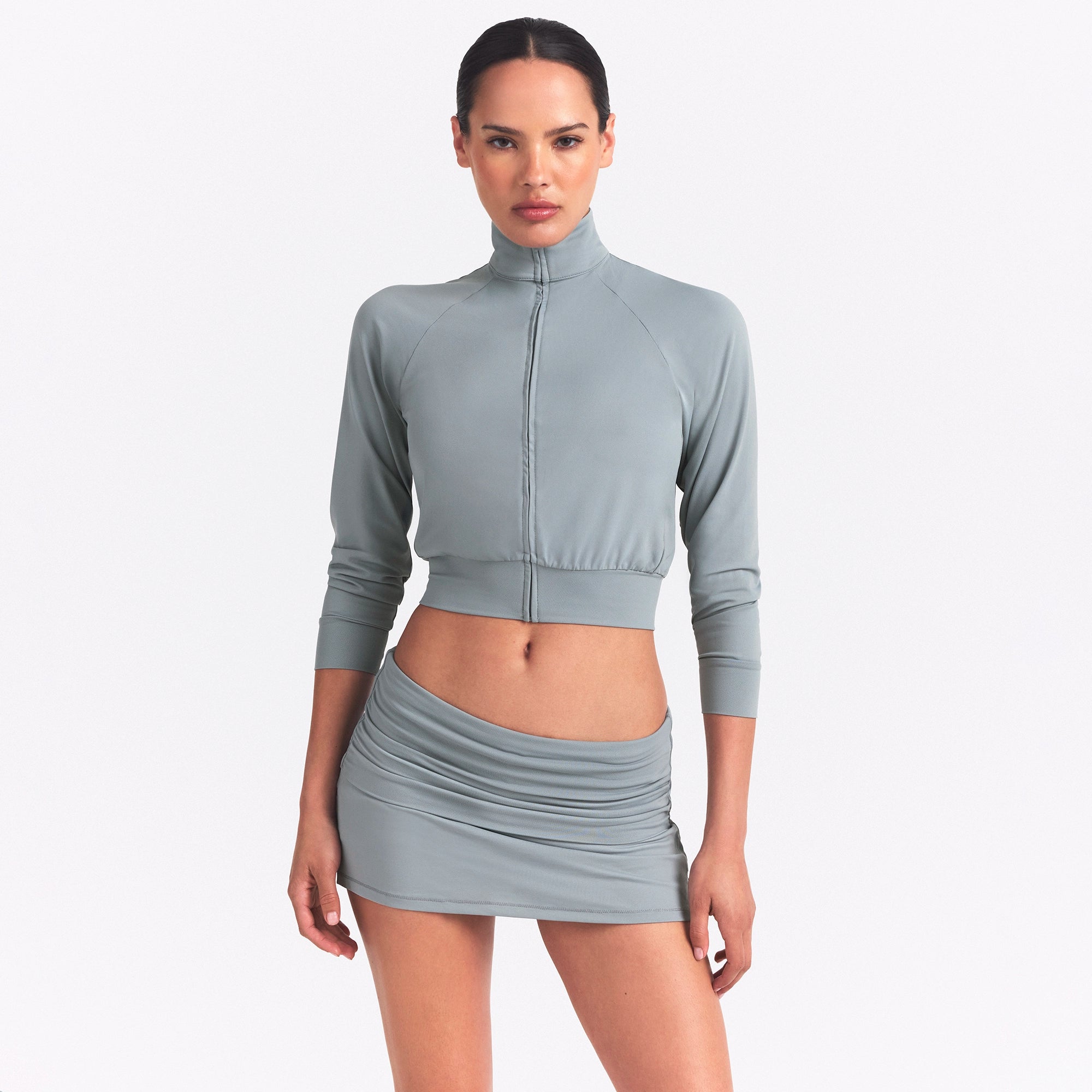 NikeSKIMS AIRY FOLDOVER SKORT | WASHED PACIFIC - Image 3