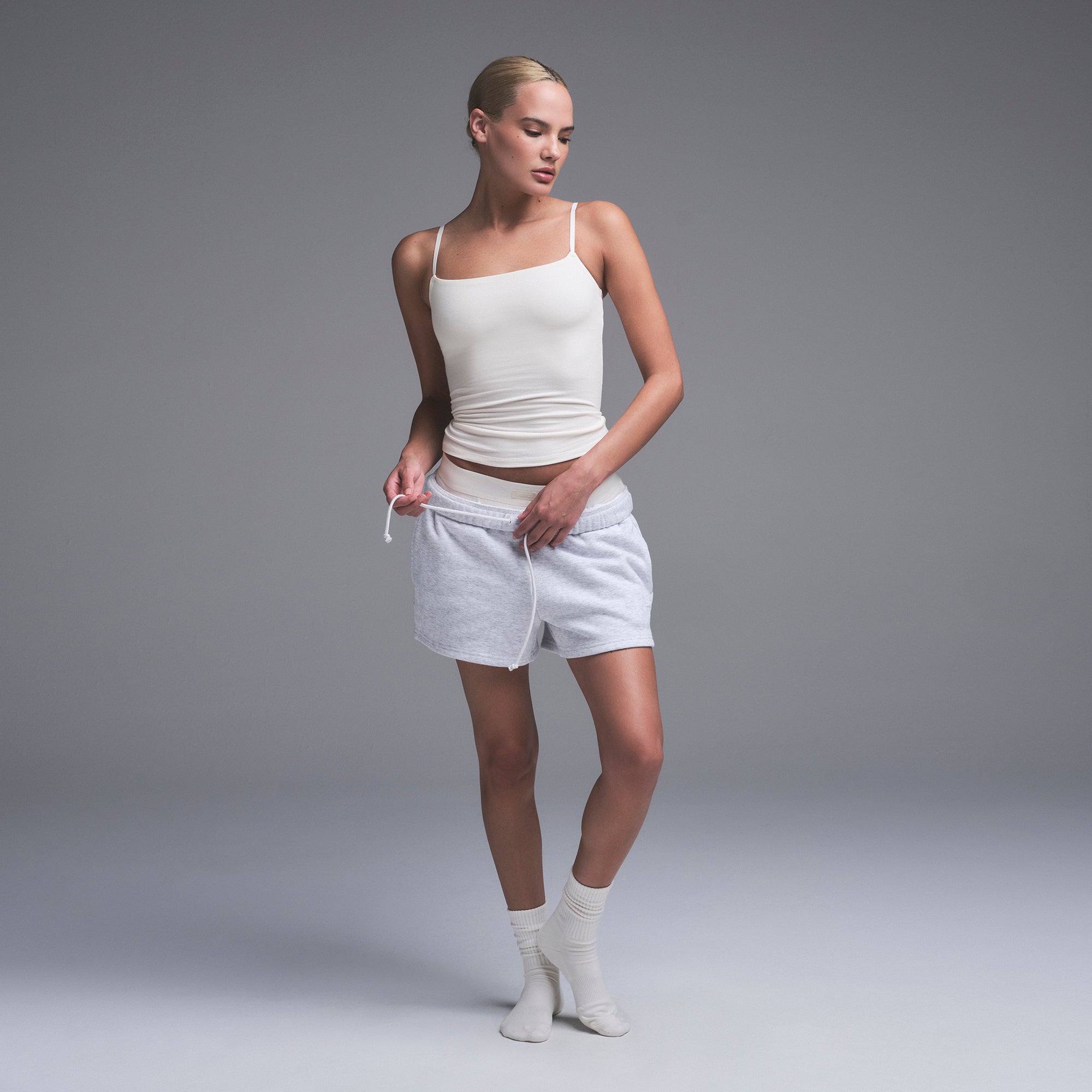 COTTON JERSEY CAMI | MARBLE - Image 4
