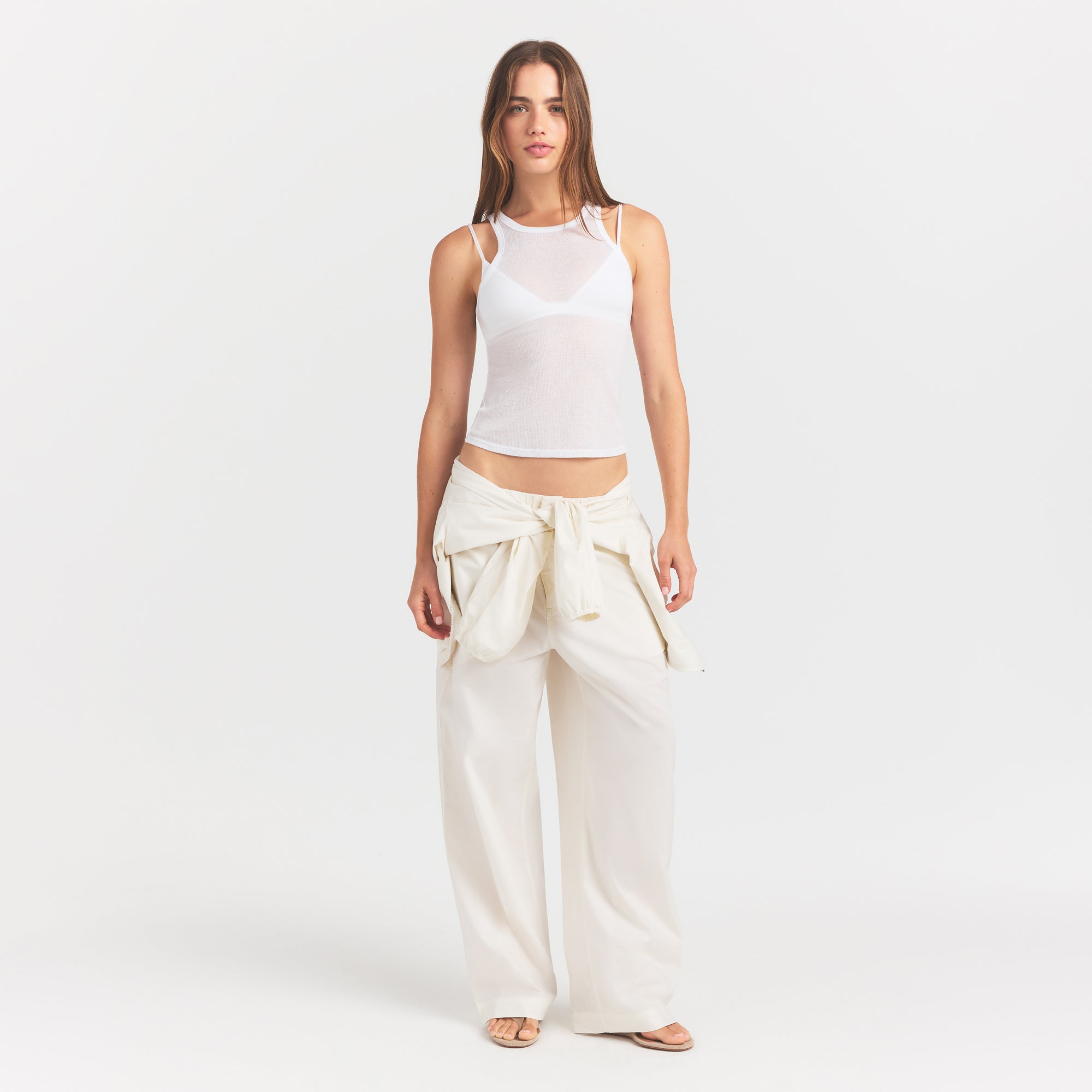 SHEER RIB TANK | SNOW - Image 2