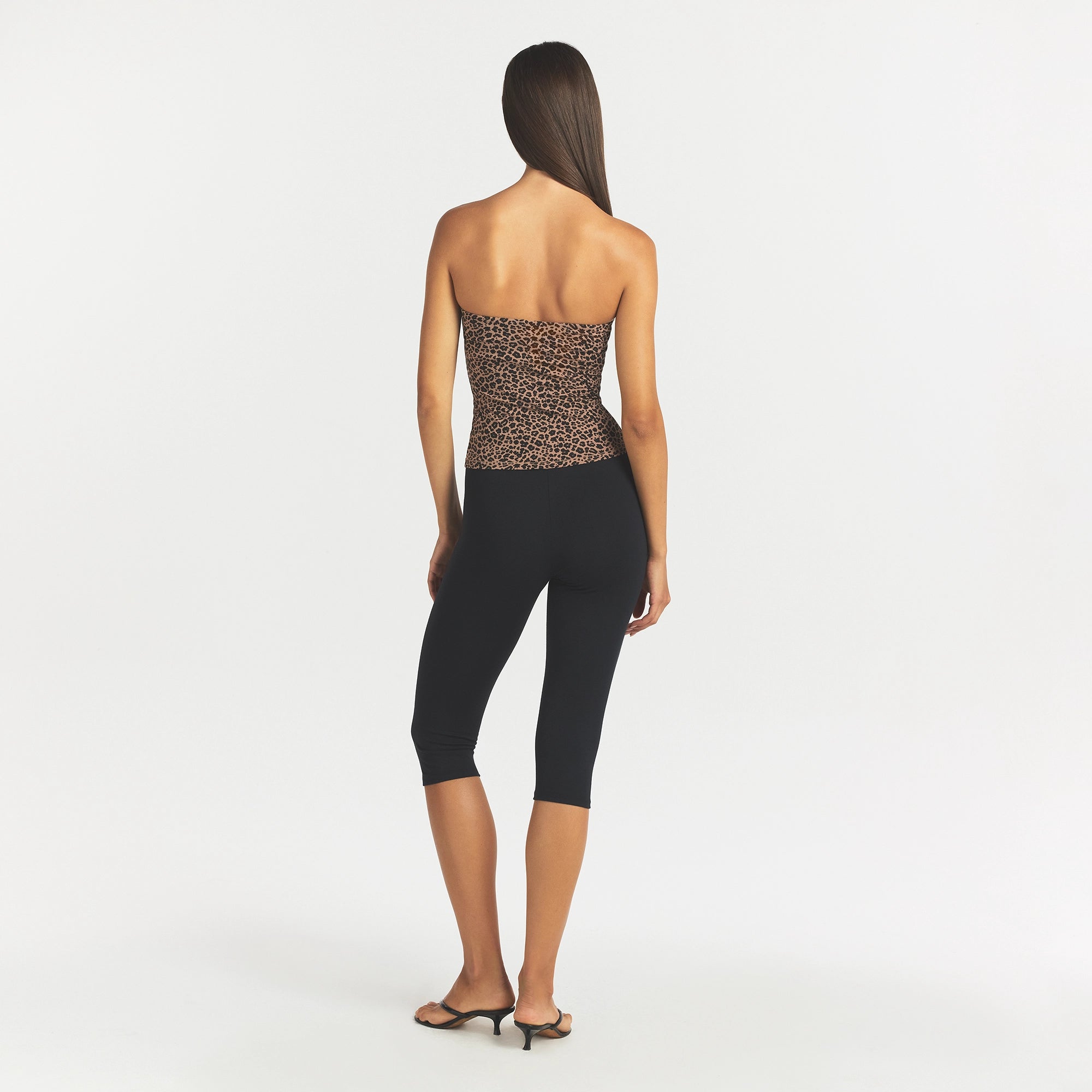 COTTON JERSEY TUBE TOP | SIENNA NATURAL LEOPARD - Image 4