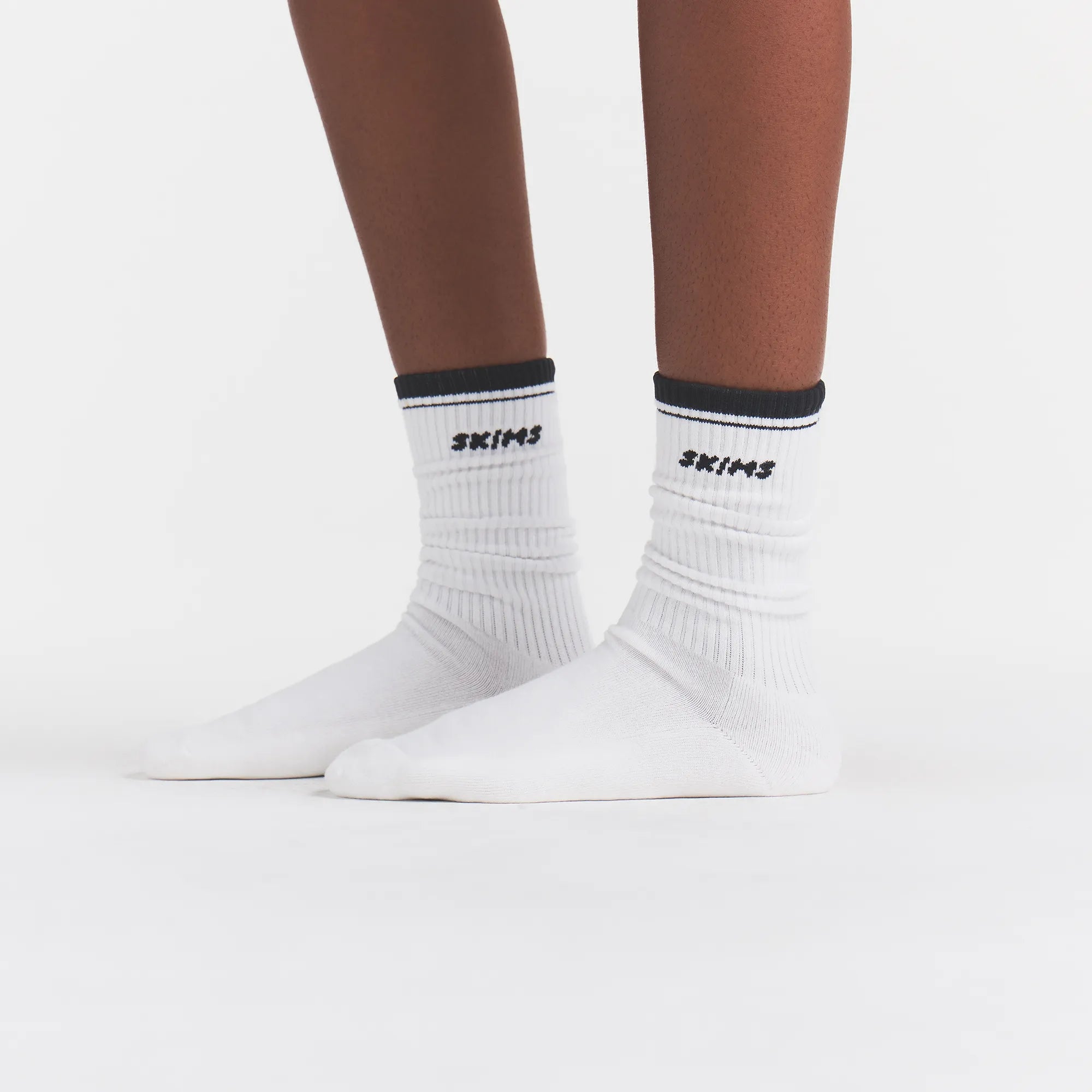 SKIMS SOCKS RIBBED CREW LOGO SOCK 3-PACK | CHERRY BLOSSOM MULTI - Image 3