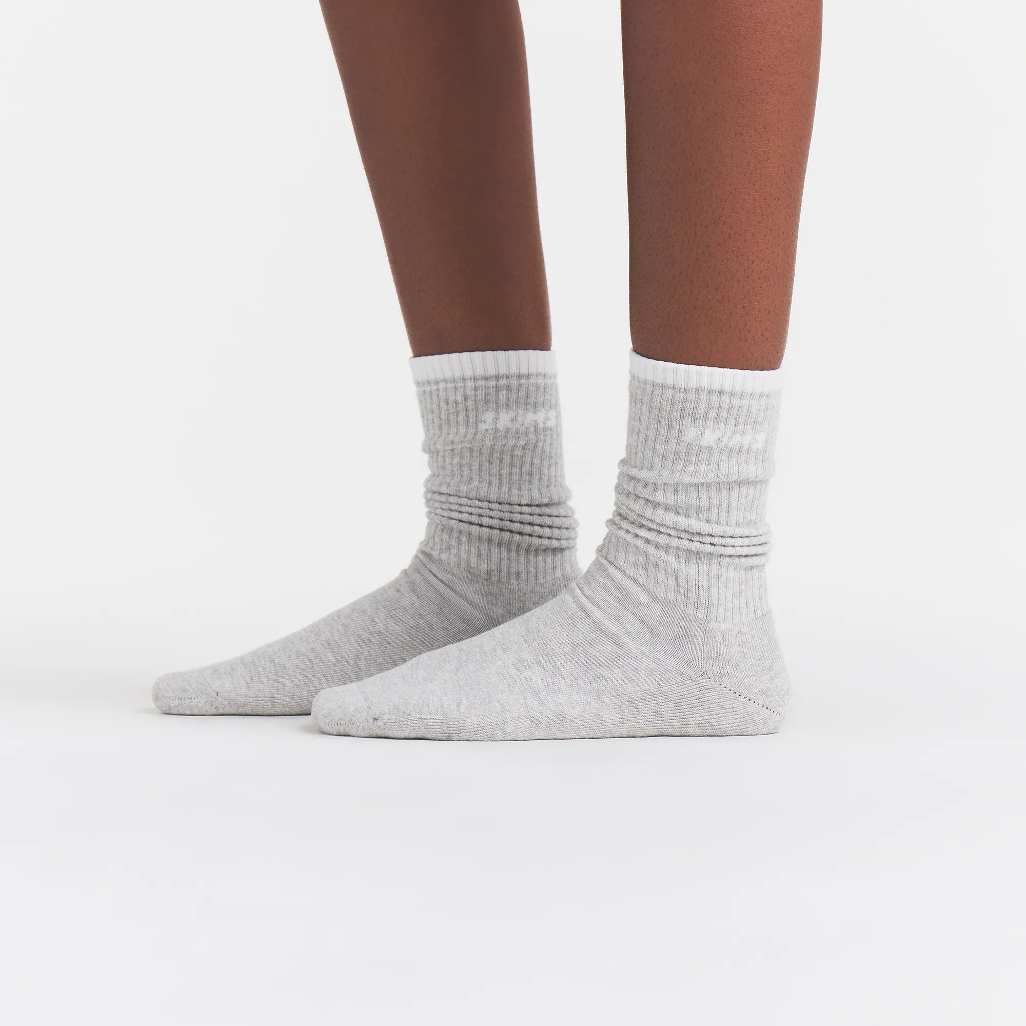 SKIMS SOCKS RIBBED CREW LOGO SOCK 3-PACK | CHERRY BLOSSOM MULTI - Image 2