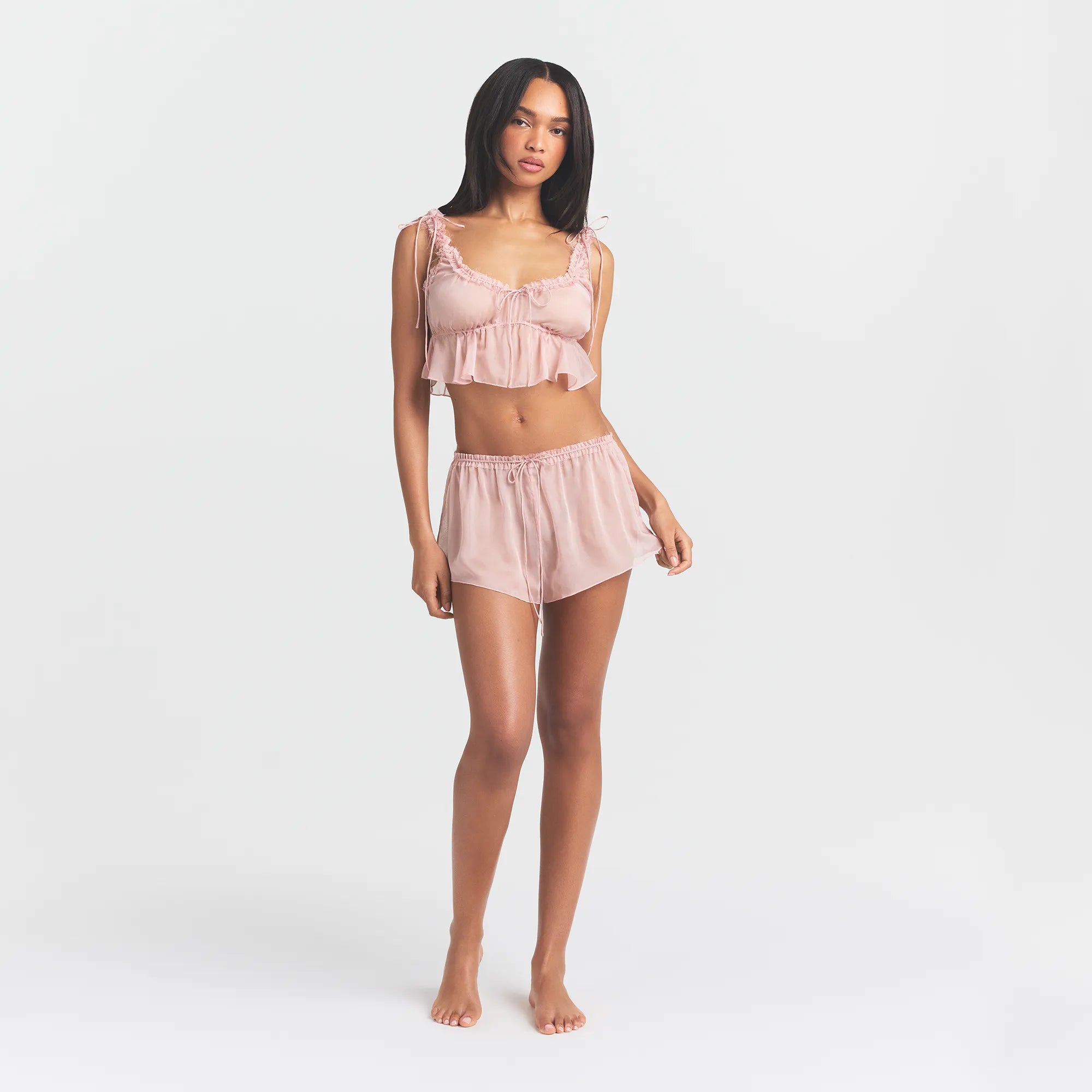 SKIMS ROMANCE BABYDOLL AND SHORT SET | MORGANITE - Image 2
