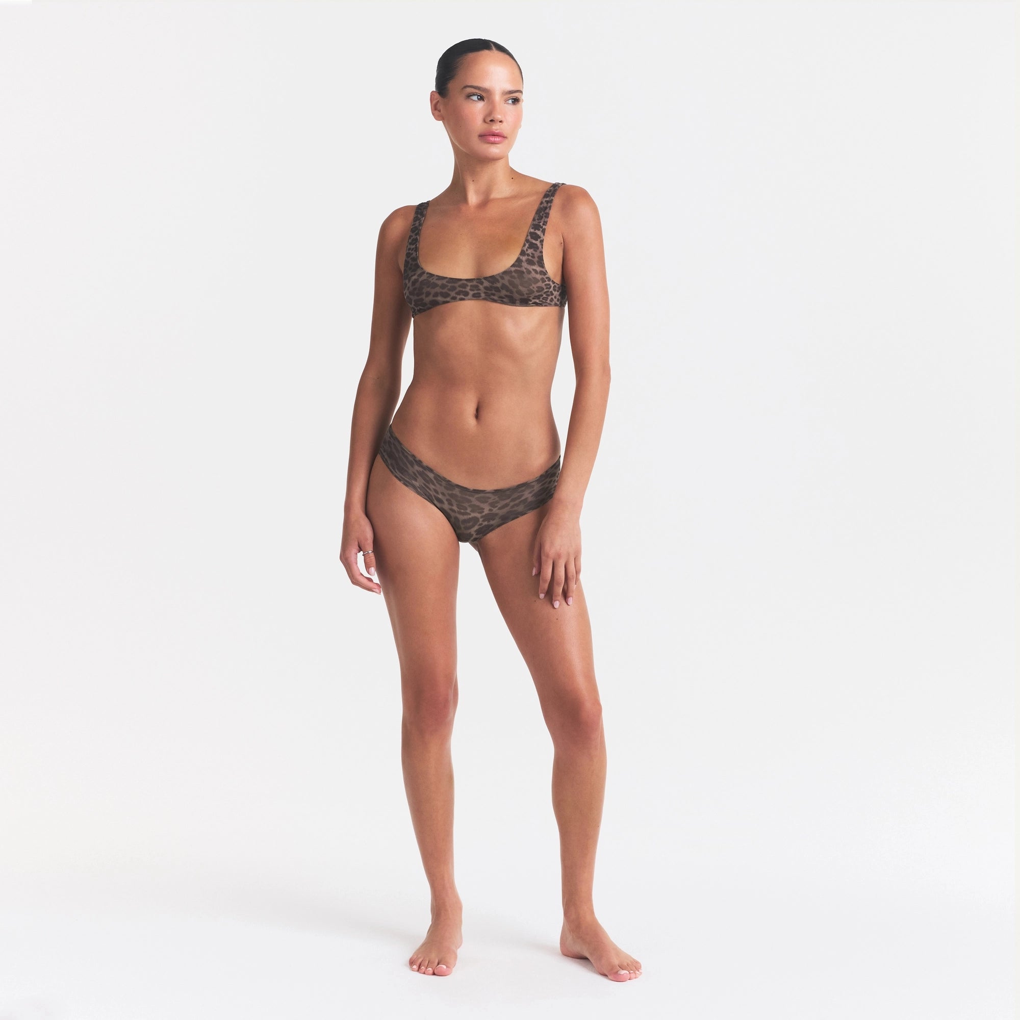 FITS EVERYBODY MICRO SCOOP BRALETTE | UMBER LEOPARD PRINT - Image 2