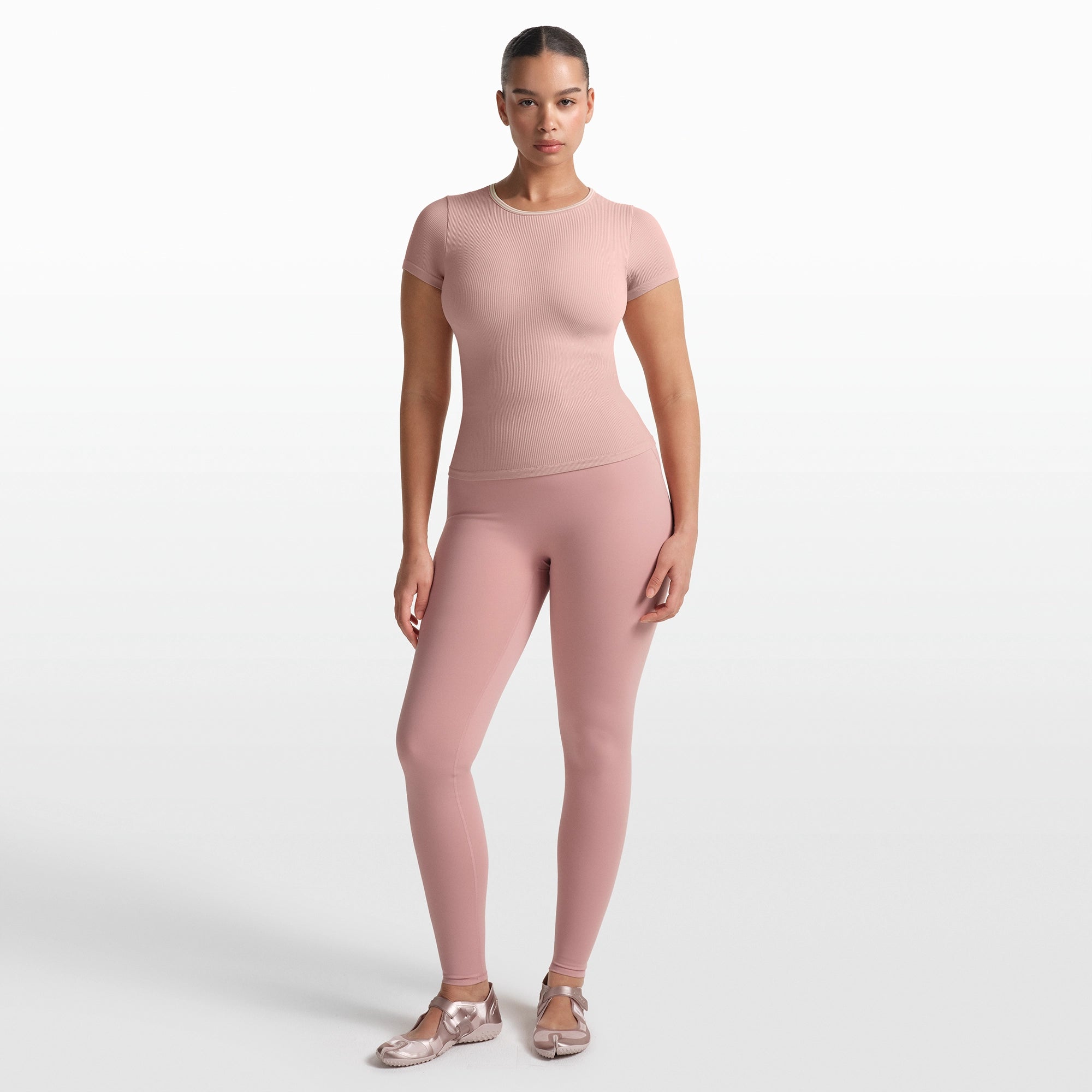NikeSKIMS RIBBED SEAMLESS BABY T-SHIRT | HIMALAYAN - Image 2