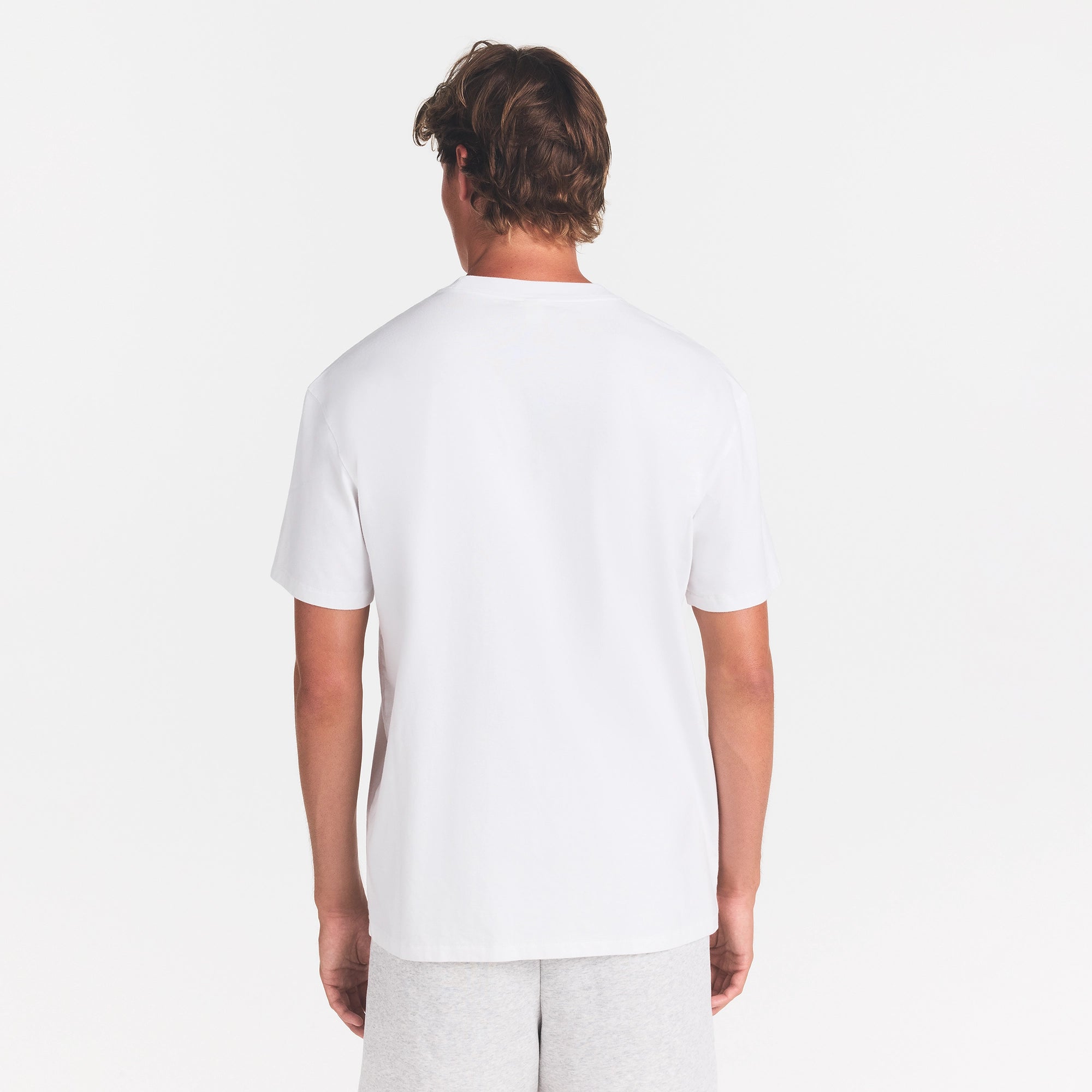 HEAVYWEIGHT COTTON MENS RELAXED T-SHIRT | CHALK - Image 4