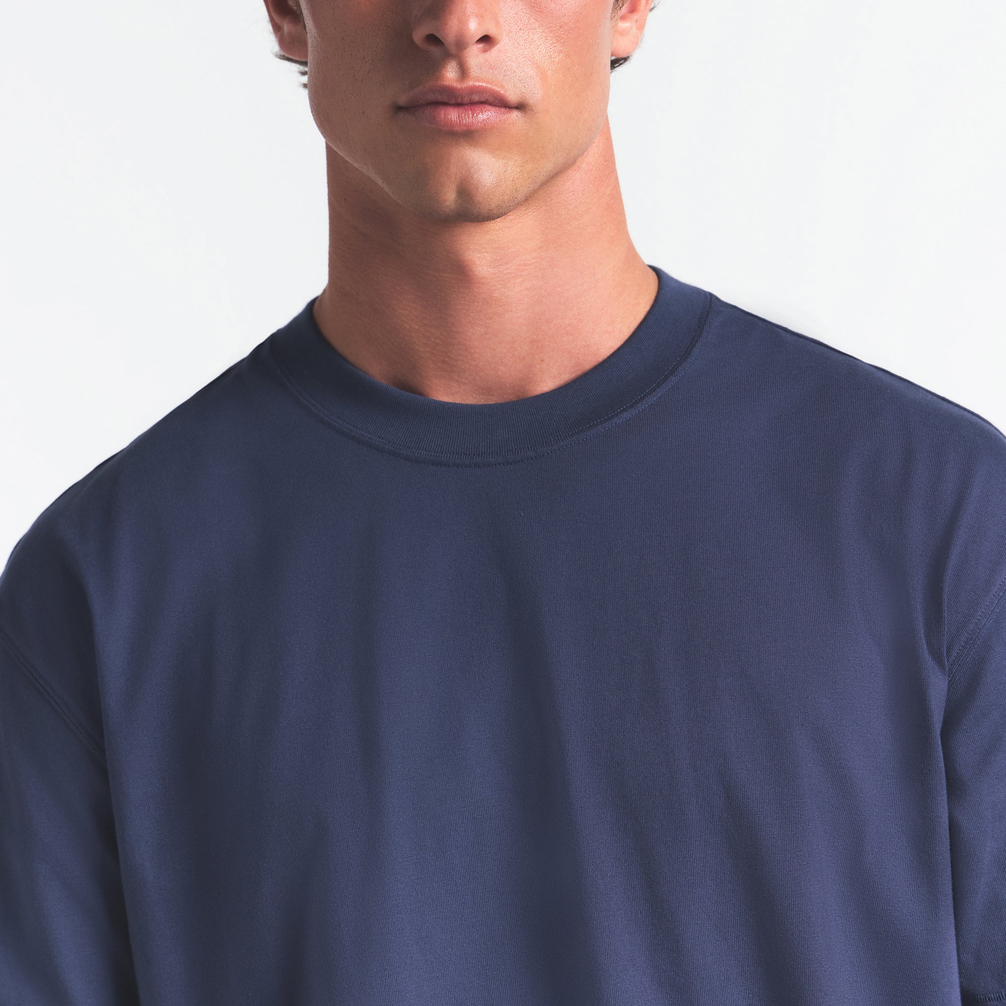 HEAVYWEIGHT COTTON MENS RELAXED T-SHIRT | DAMSON - Image 3
