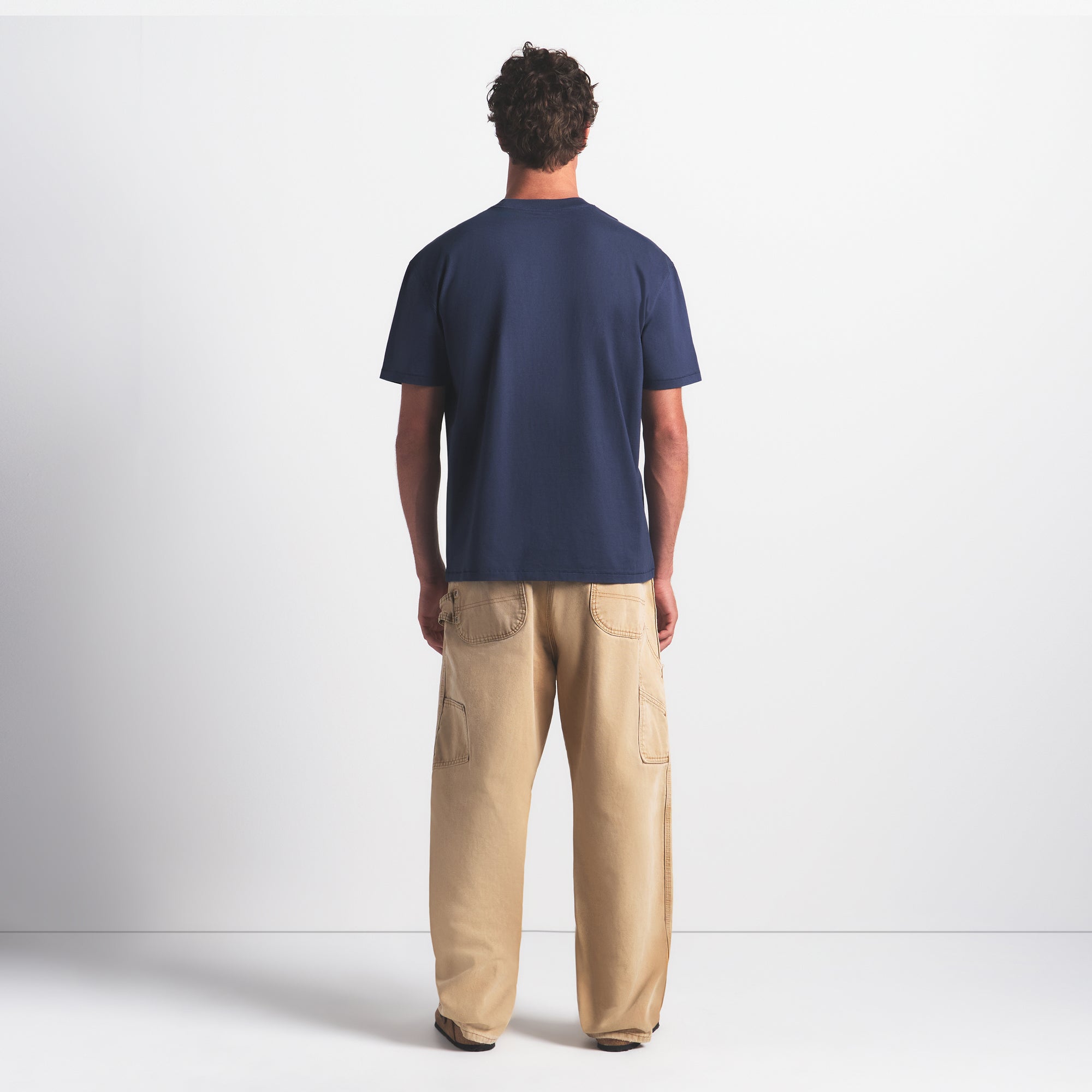 HEAVYWEIGHT COTTON MENS RELAXED T-SHIRT | DAMSON - Image 5