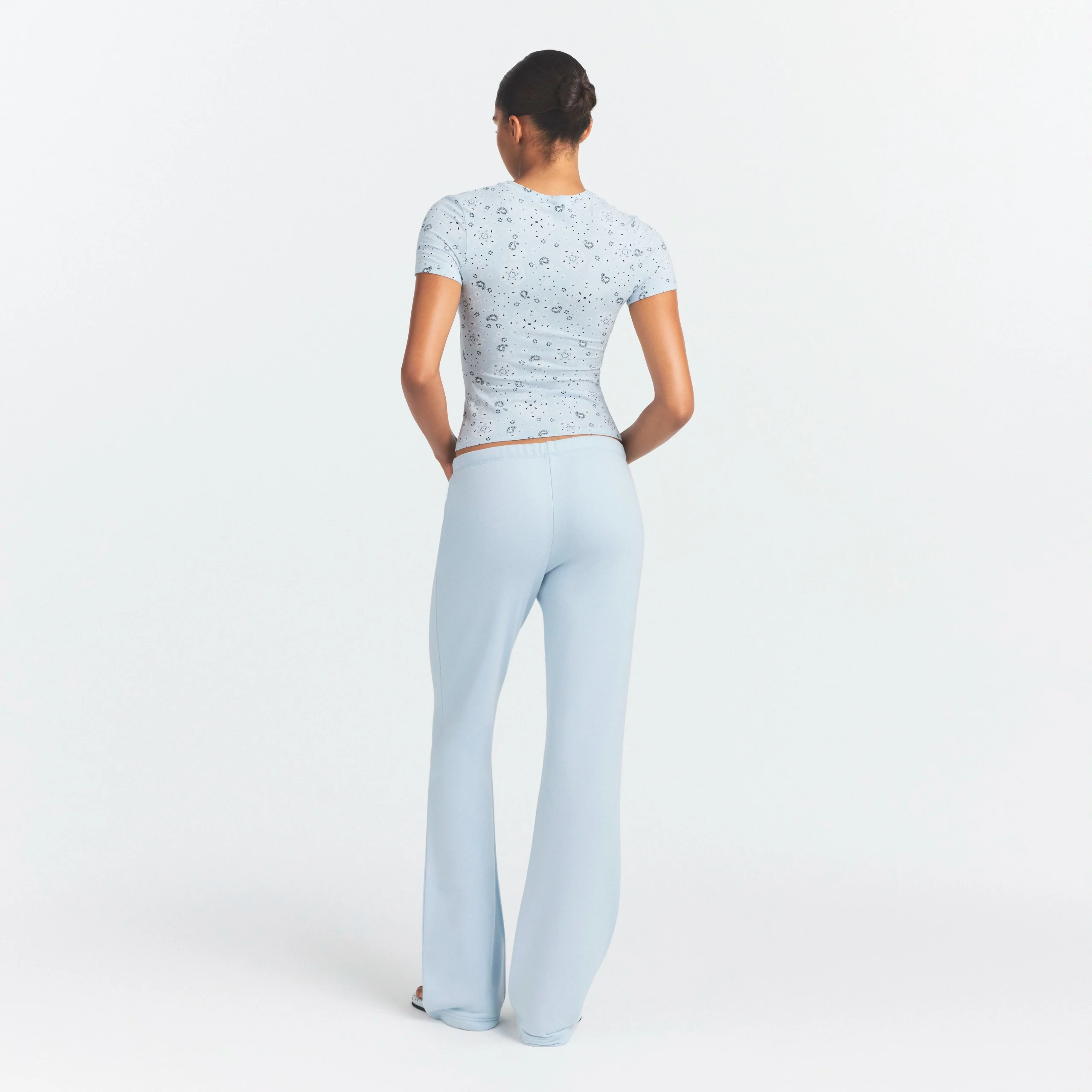 COTTON JERSEY T-SHIRT | POWDER BLUE BANDANA - Image 5