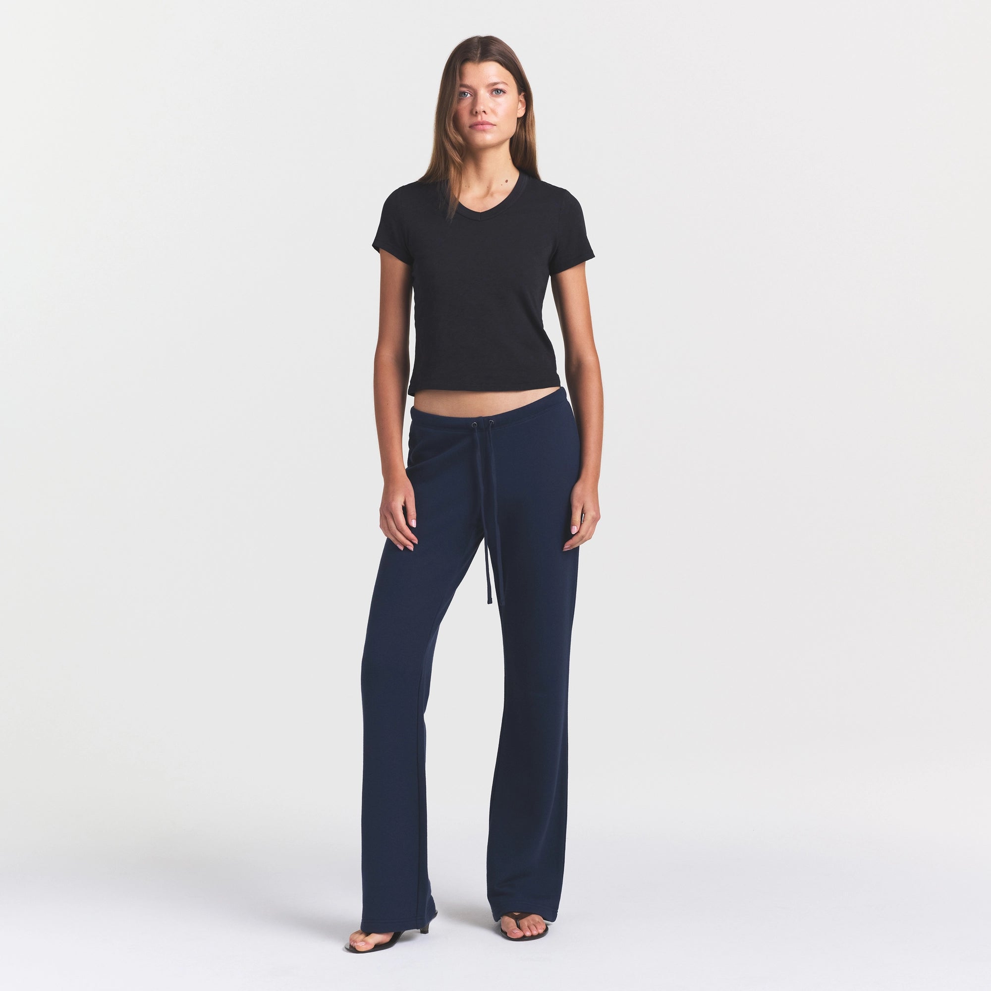 WORN IN JERSEY BABY V NECK TEE | WASHED ONYX - Image 2