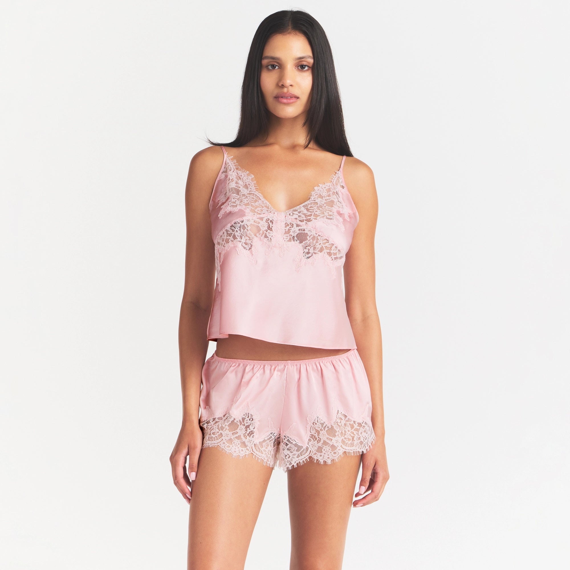 SILK LACE CAMI | PEONY TONAL - Image 3