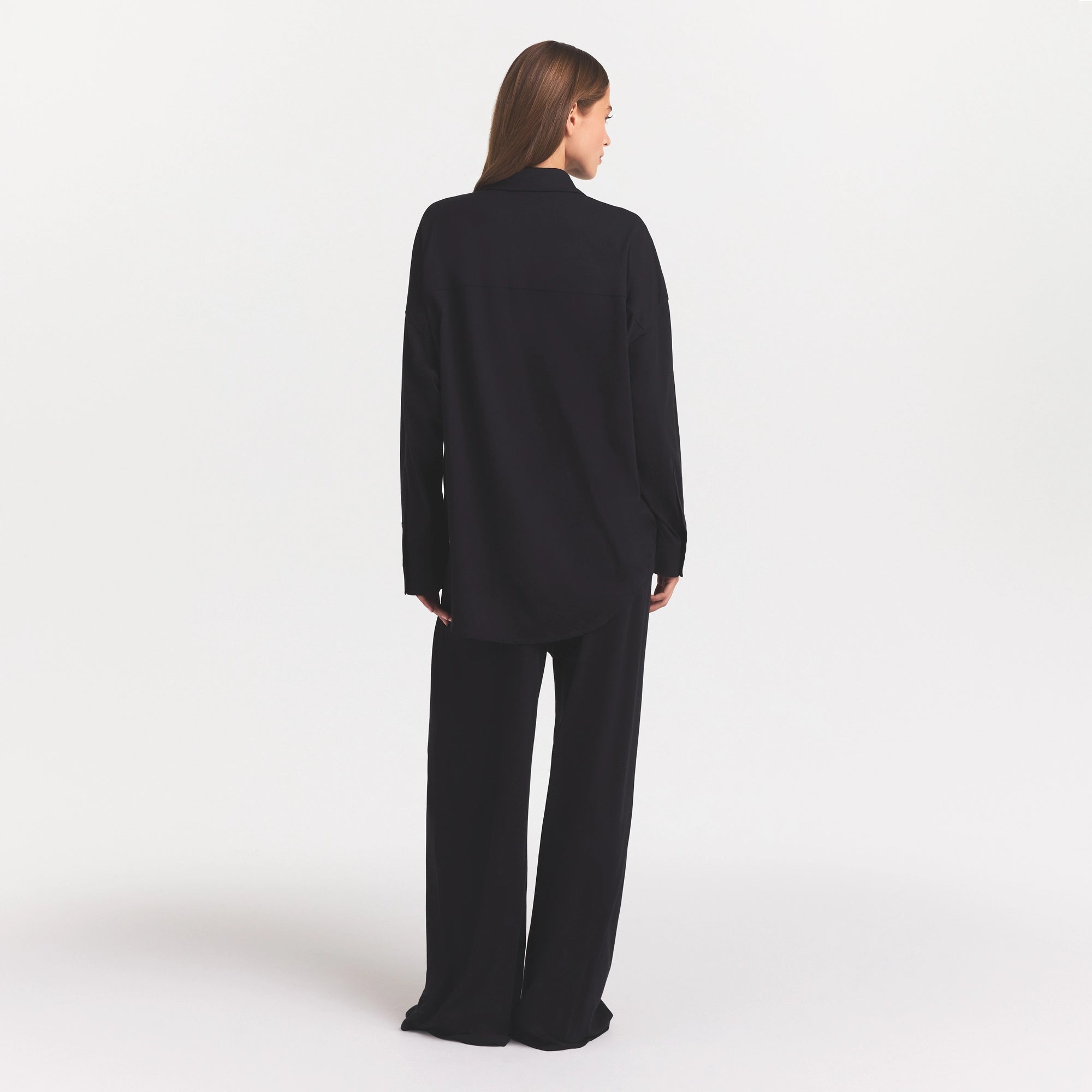 ORGANIC COTTON SLEEP LONG SLEEVE SET | OBSIDIAN - Image 4