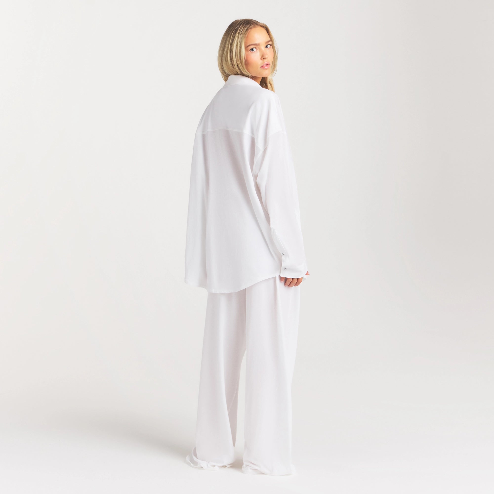 ORGANIC COTTON SLEEP LONG SLEEVE SET | SNOW - Image 4