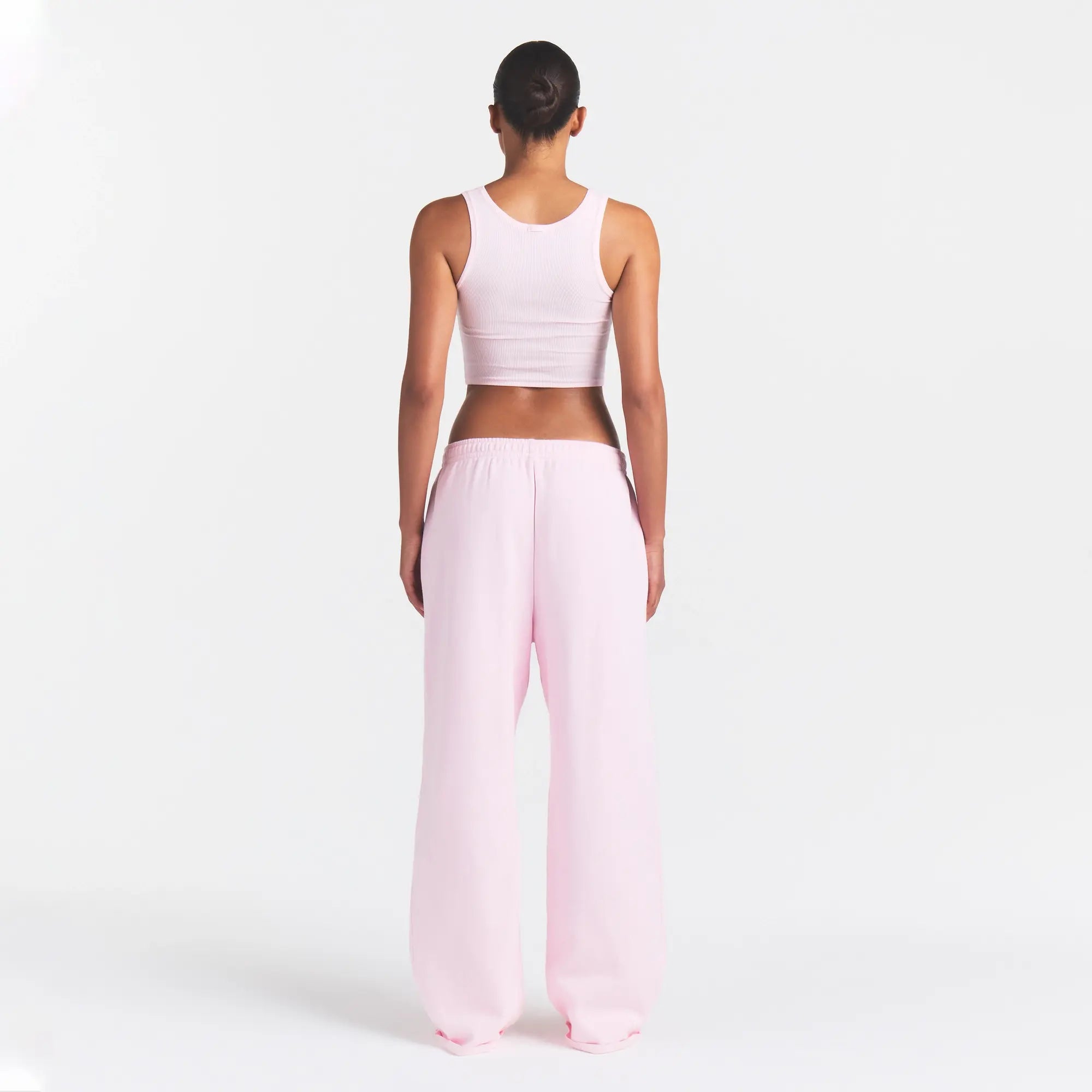 COTTON FLEECE CLASSIC STRAIGHT LEG PANT | CHERRY BLOSSOM - Image 3