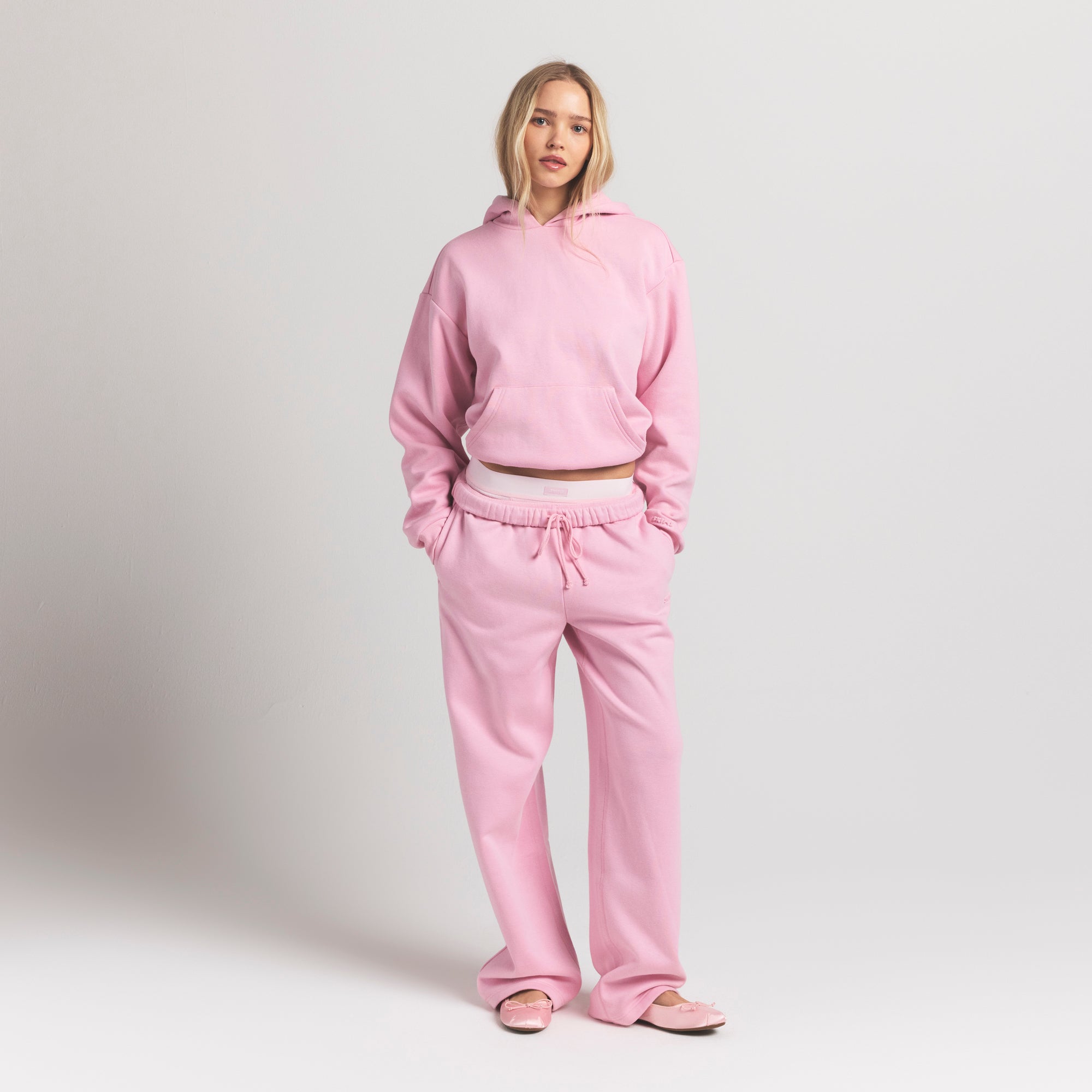 COTTON FLEECE CLASSIC STRAIGHT LEG PANT | HALITE - Image 2