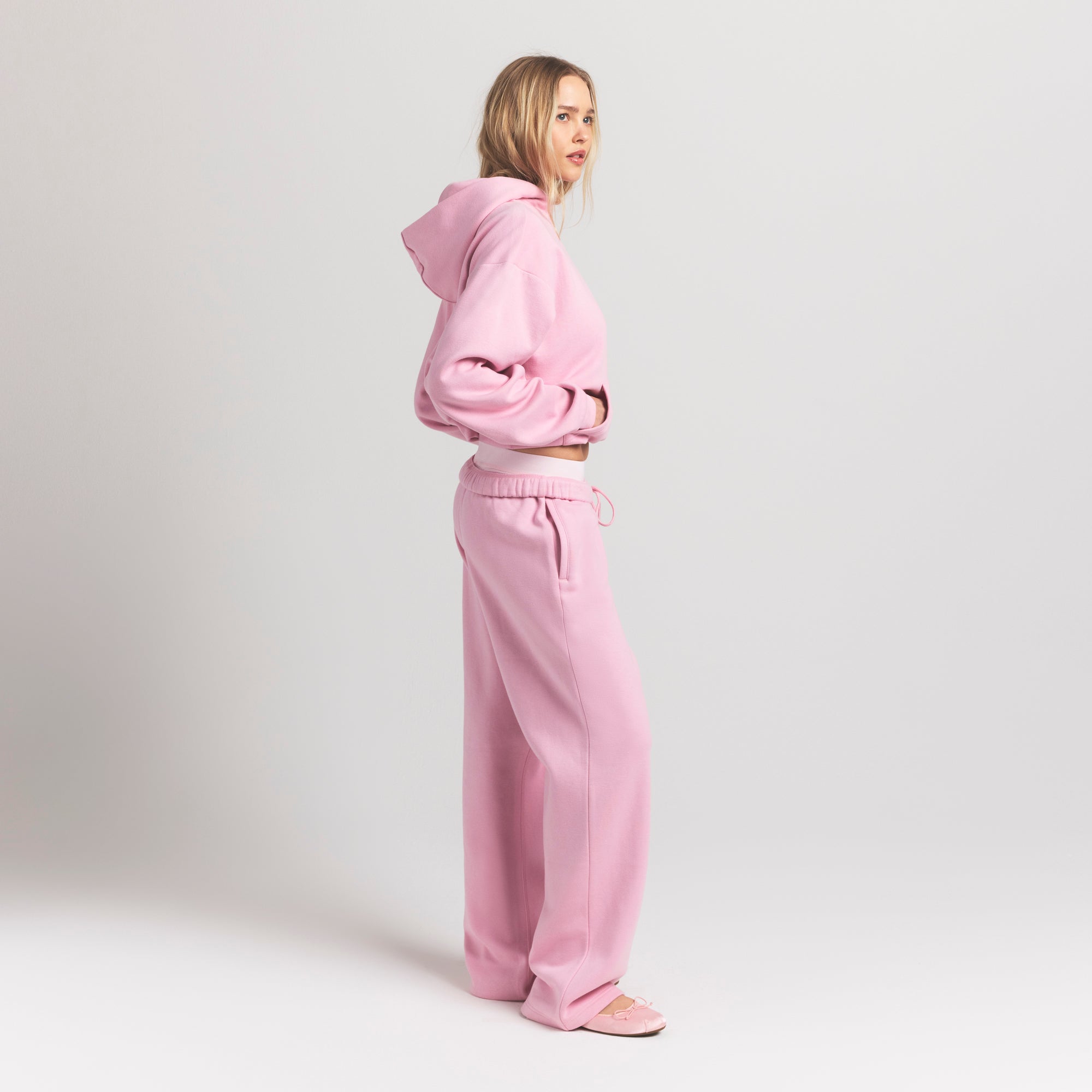 COTTON FLEECE CLASSIC STRAIGHT LEG PANT | HALITE - Image 3