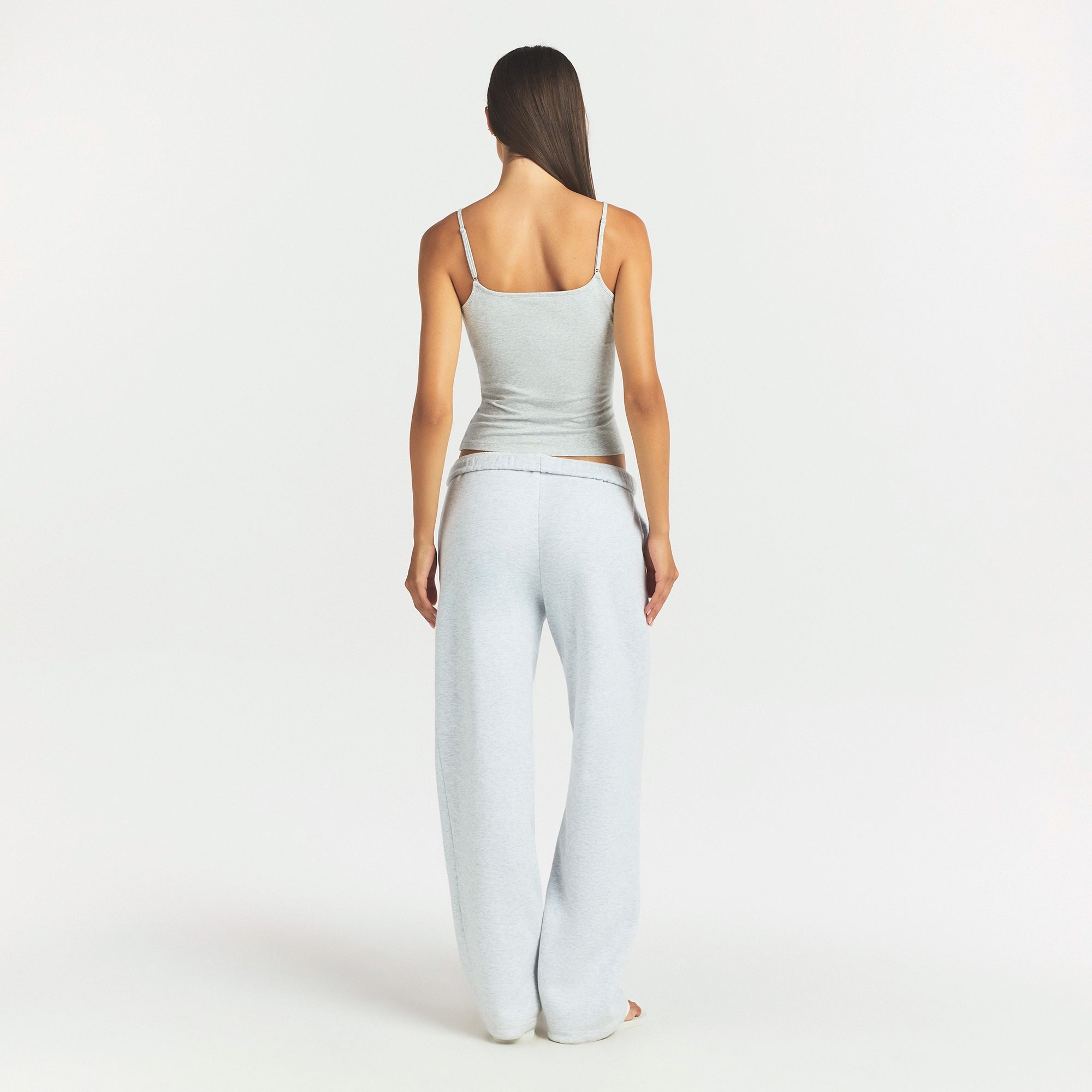 COTTON FLEECE CLASSIC STRAIGHT LEG PANT | LIGHT HEATHER GREY - Image 5