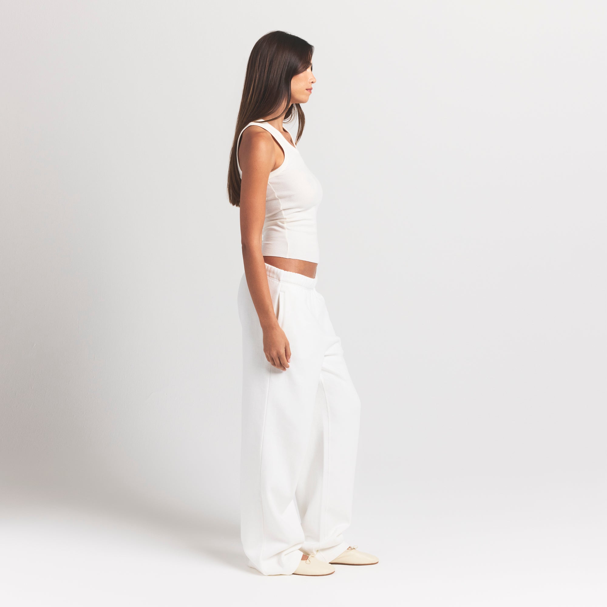 COTTON FLEECE CLASSIC STRAIGHT LEG PANT | MARBLE - Image 5