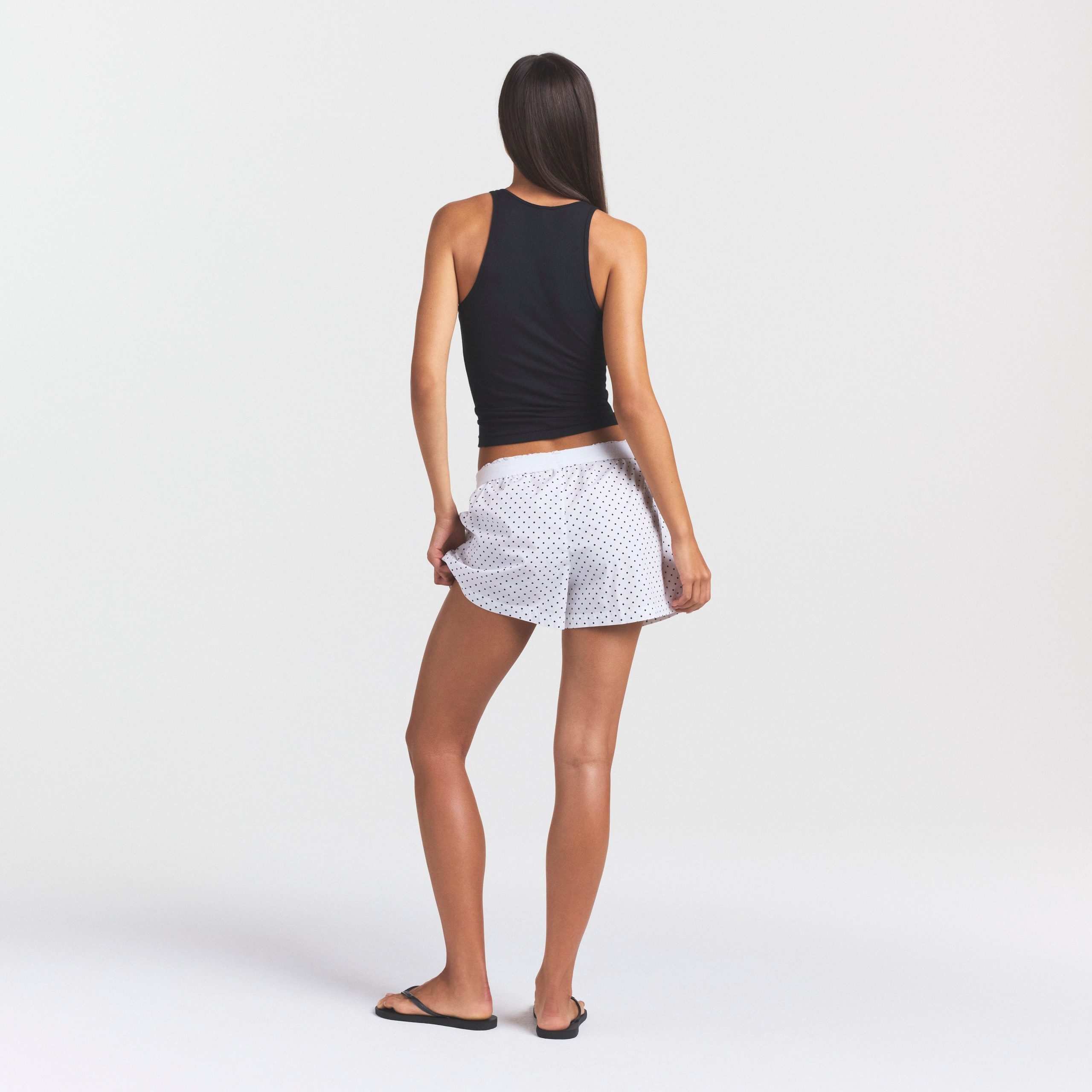 COTTON POPLIN BOXER SLEEP SET | ONYX DOT - Image 4