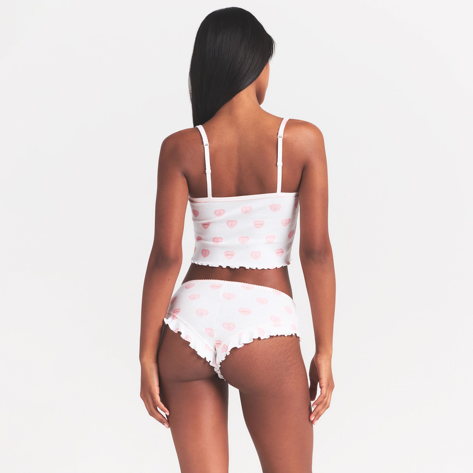 LOGO POINTELLE CAMI SLEEP SET | SNOW LACE HEARTS - Image 6