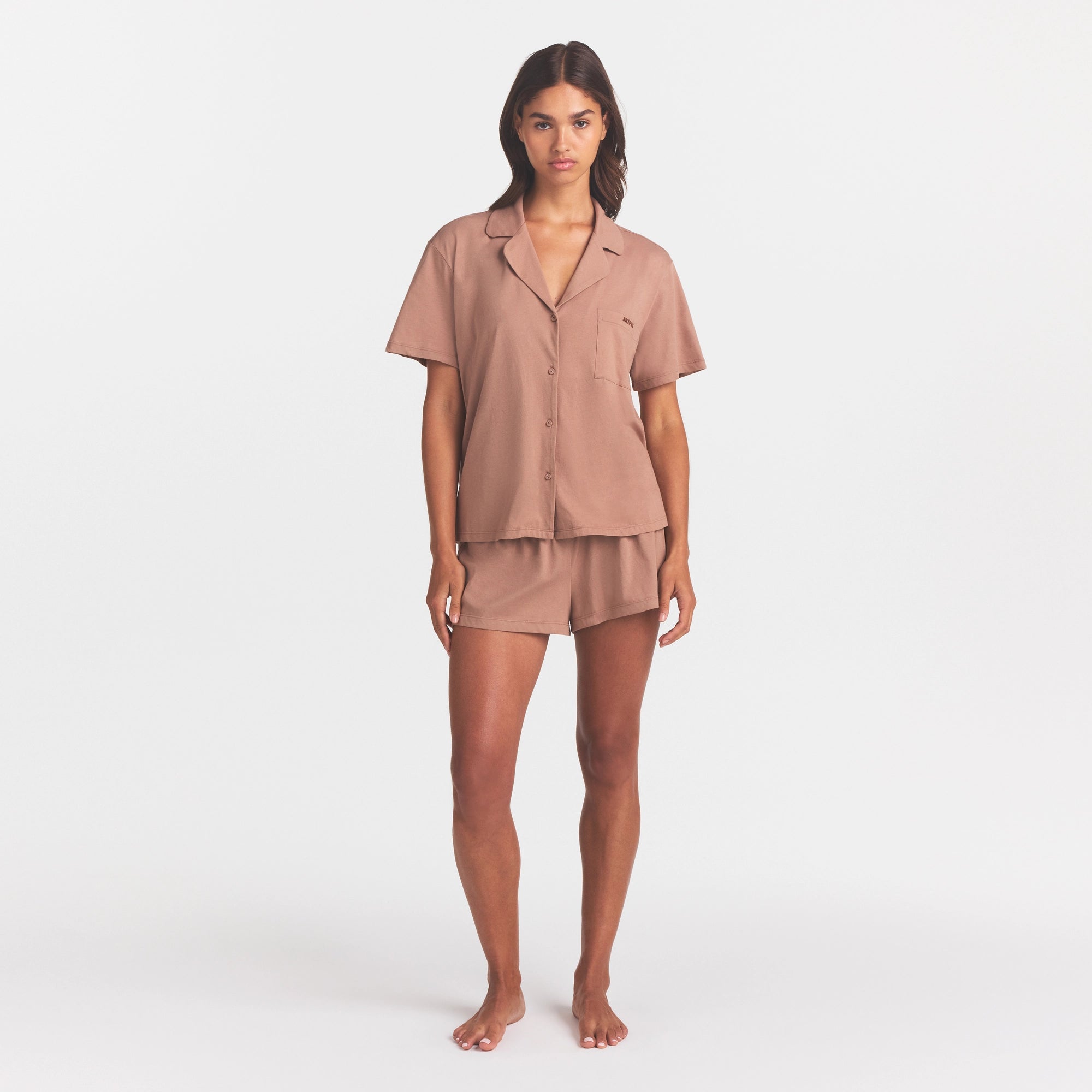 ORGANIC COTTON SLEEP SHORT SLEEVE SET | SIENNA - Image 2