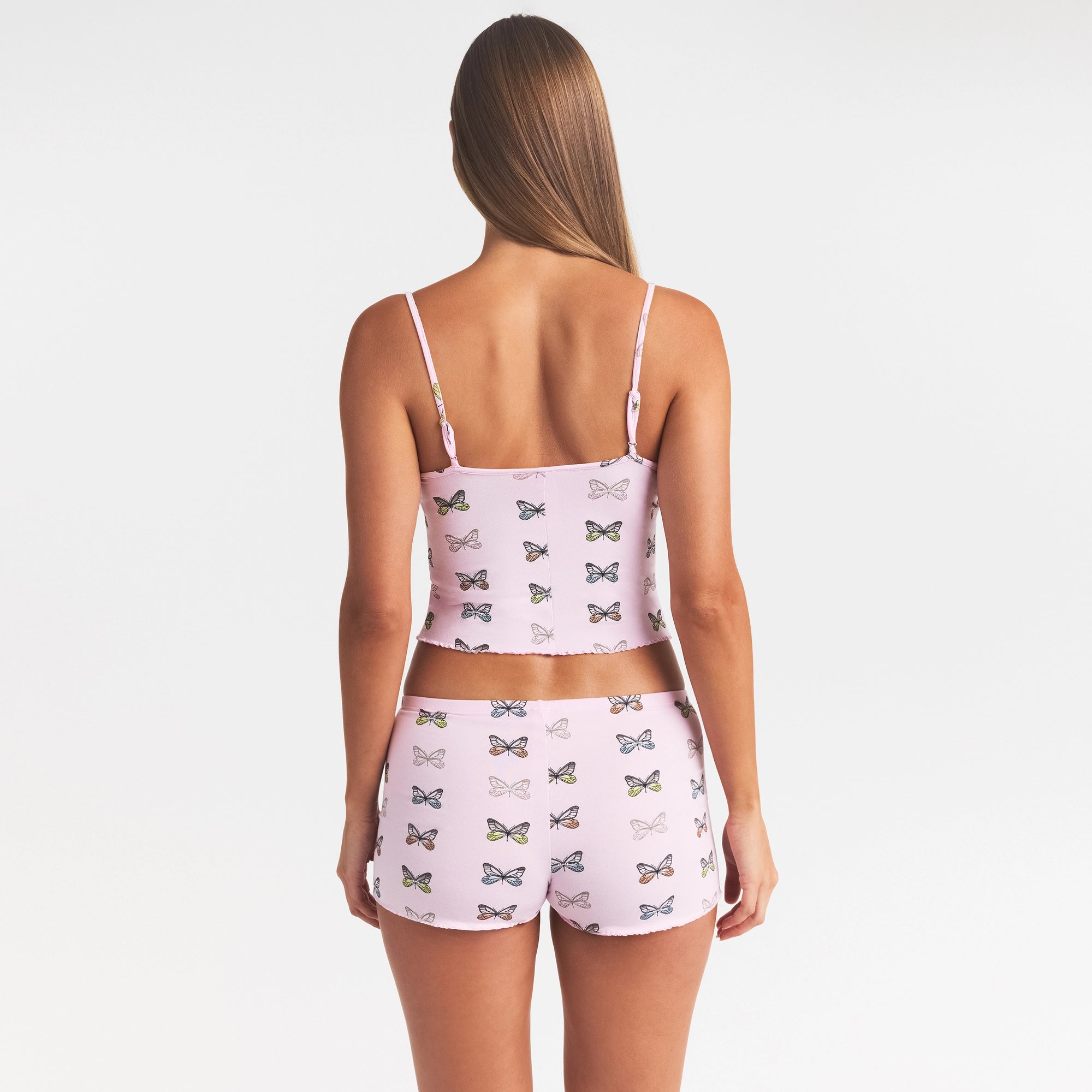SKIMS SLEEP CAMI SET | PEONY BUTTERFLY PRINT - Image 4
