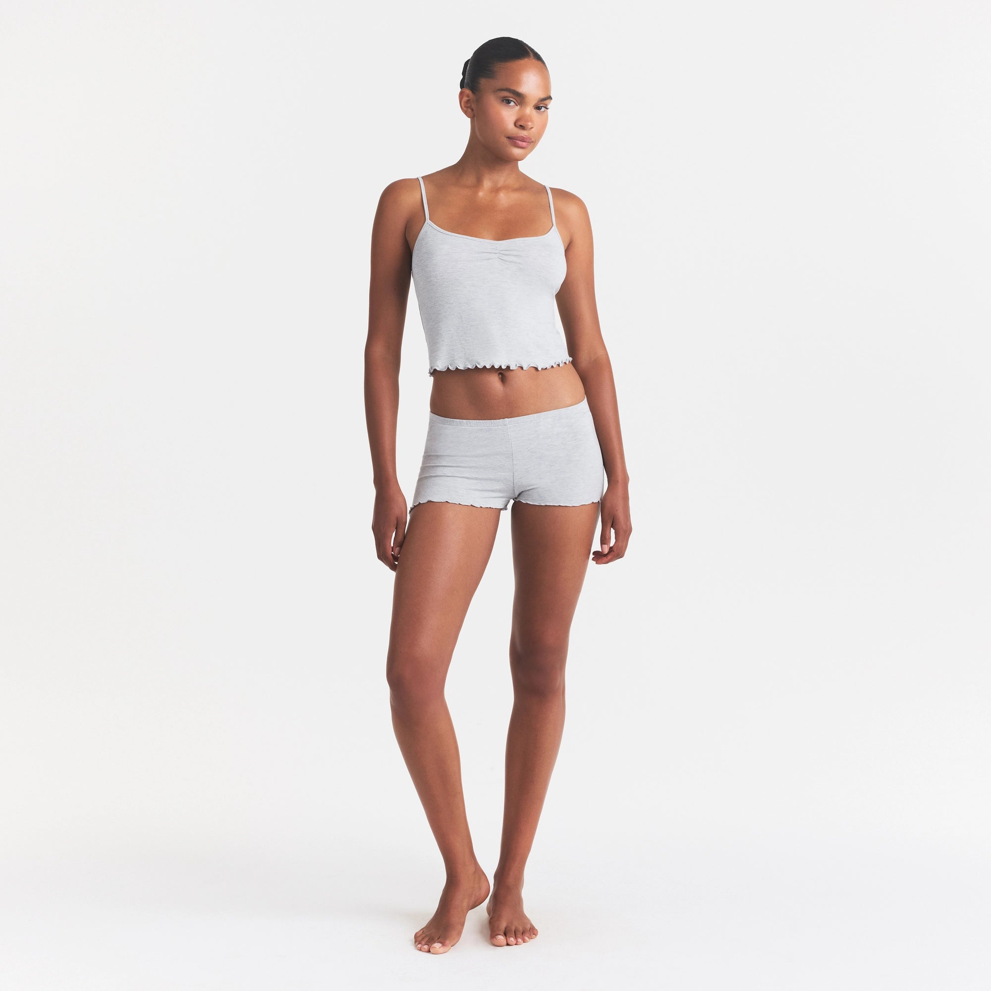 SKIMS SLEEP CAMI SET | LIGHT HEATHER GREY - Image 2