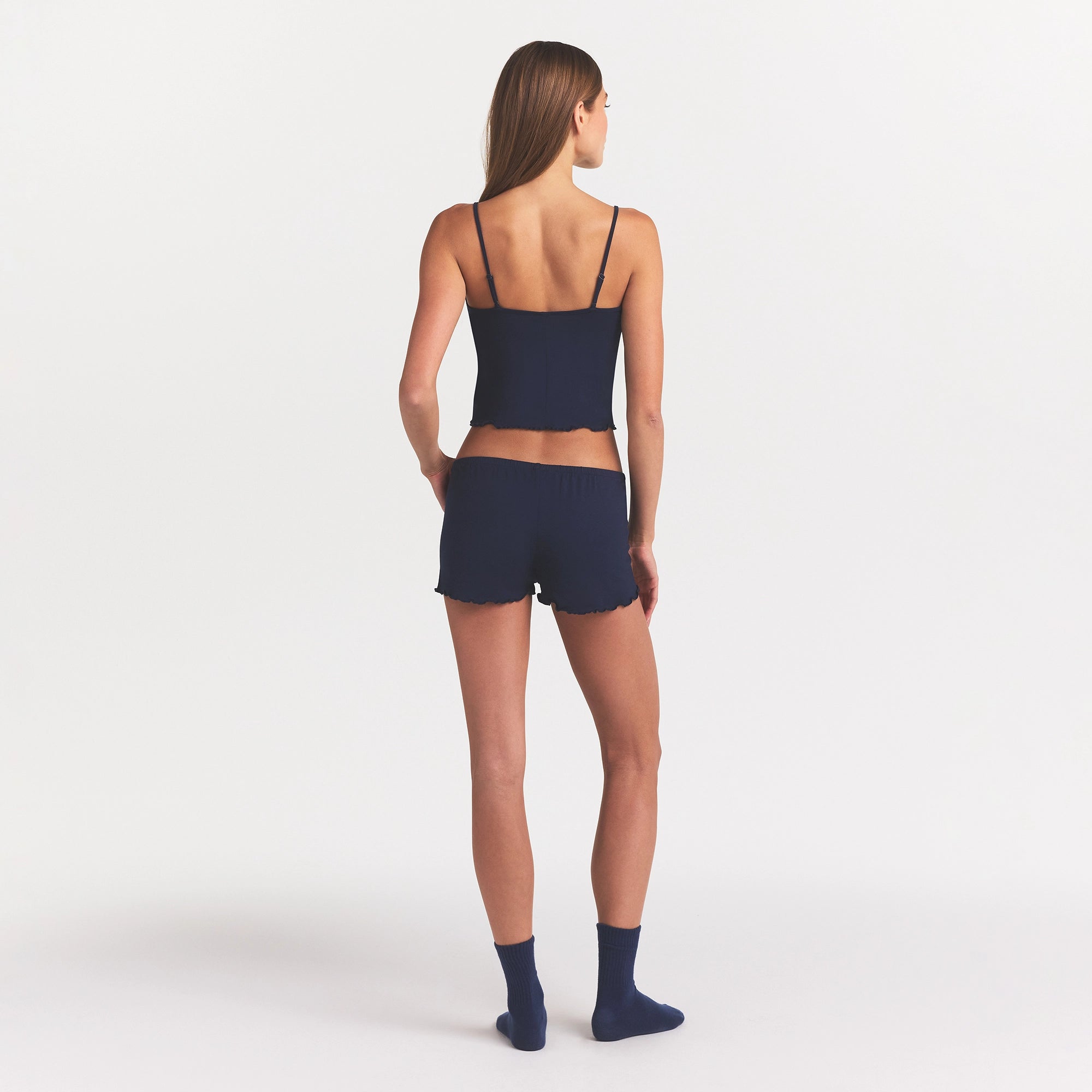 SKIMS SLEEP CAMI SET | NAVY - Image 4