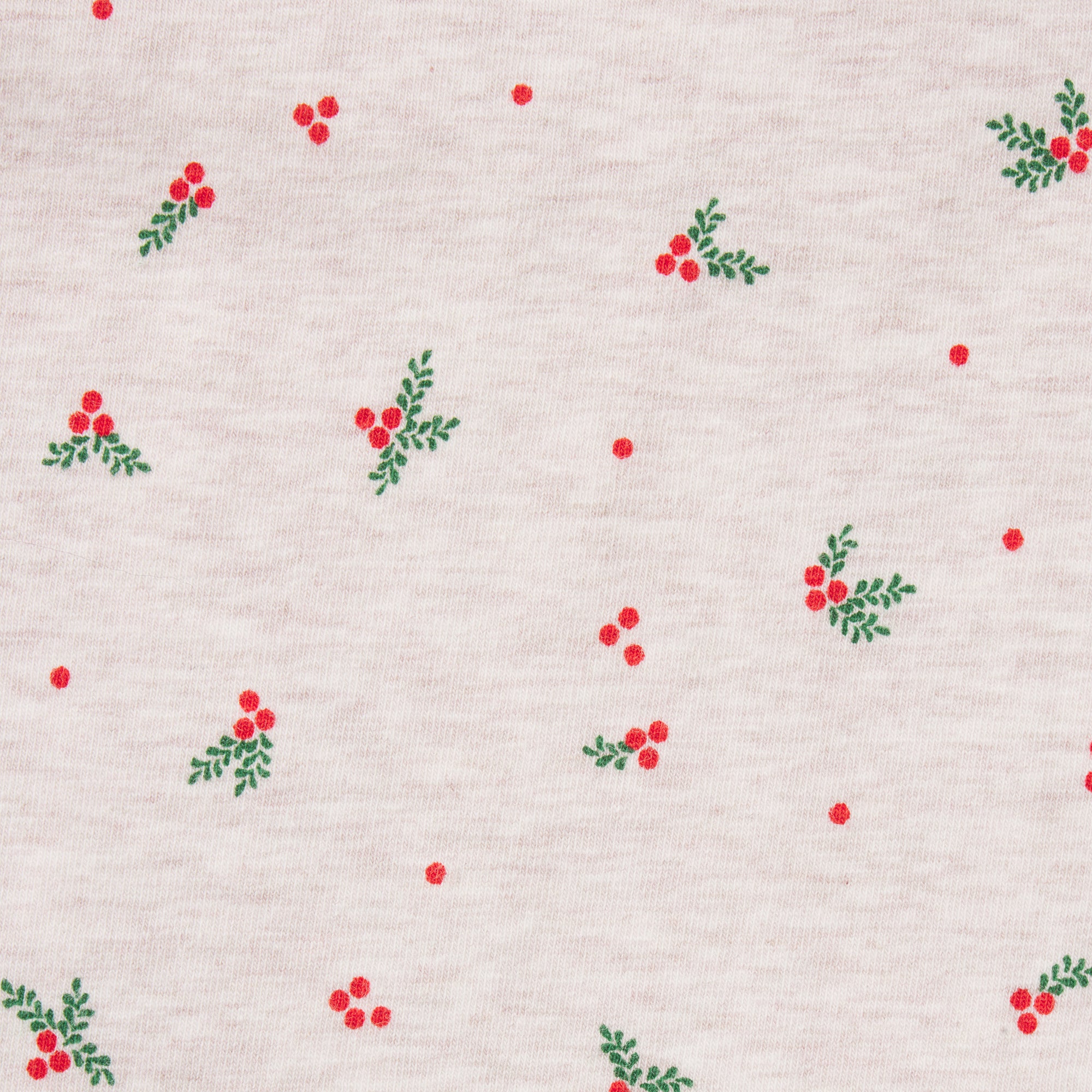 COTTON JERSEY CAMI | OATMEAL HEATHER HOLLY PRINT - Image 7