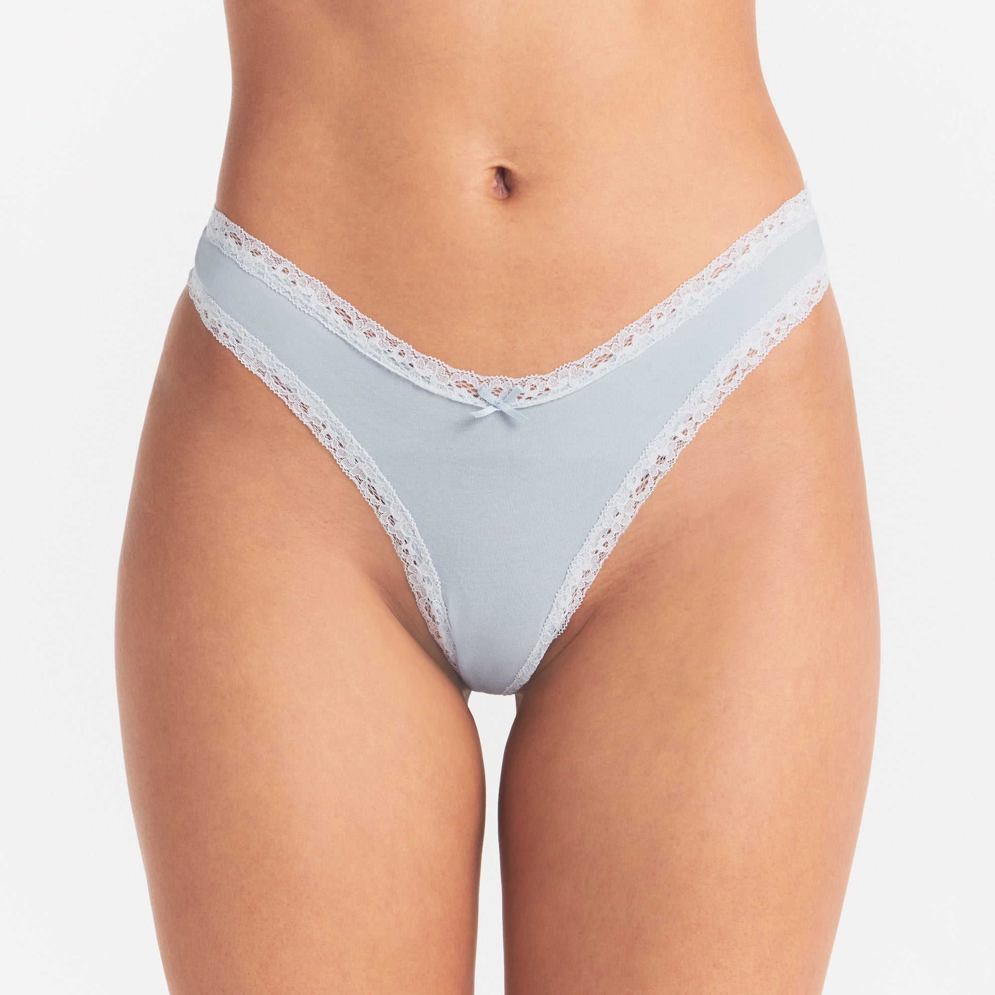 LIGHTWEIGHT COTTON LACE THONG | AIRSPACE - Image 3
