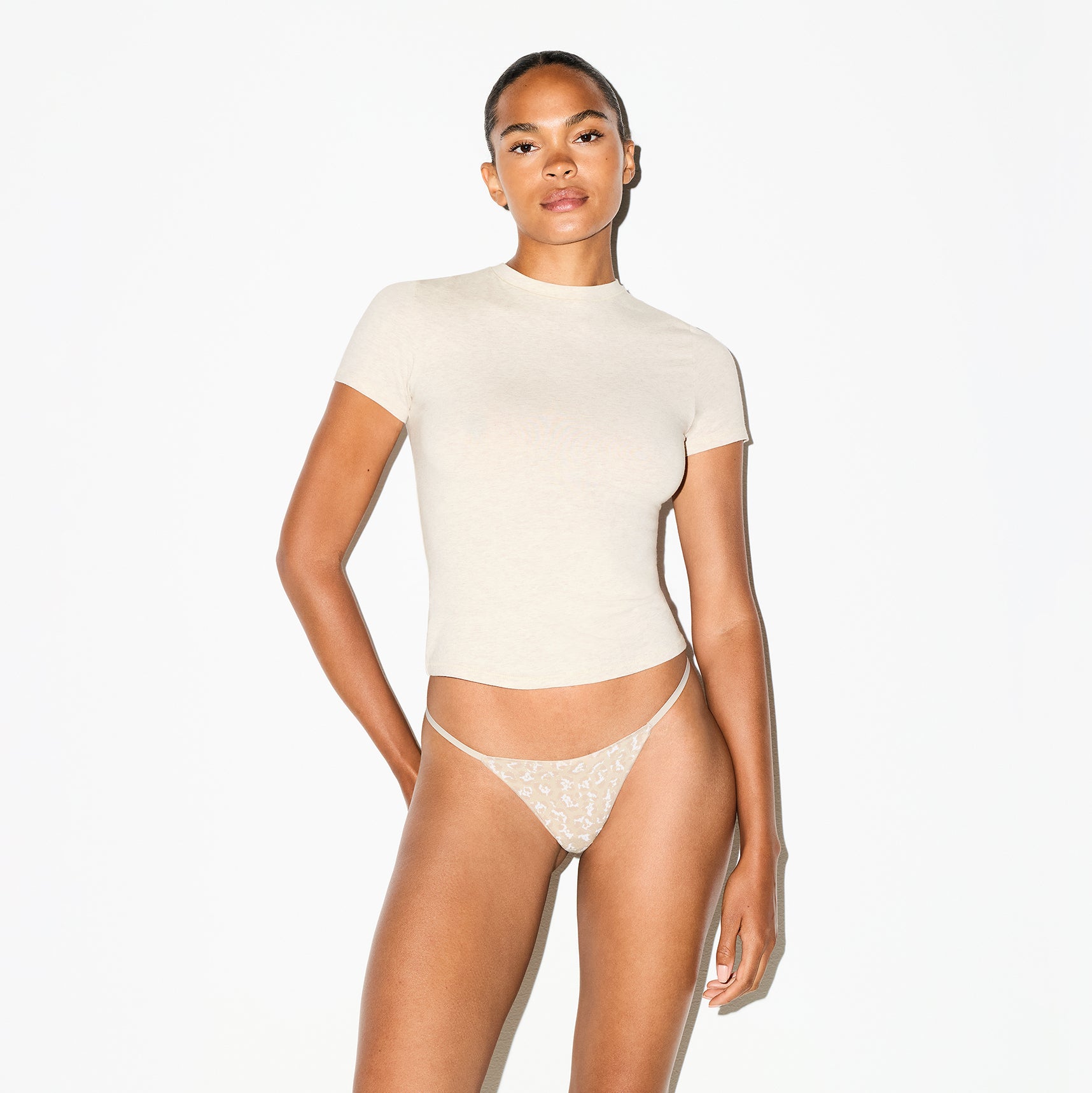 LIGHTWEIGHT COTTON STRING THONG | DELTA LEOPARD - Image 3