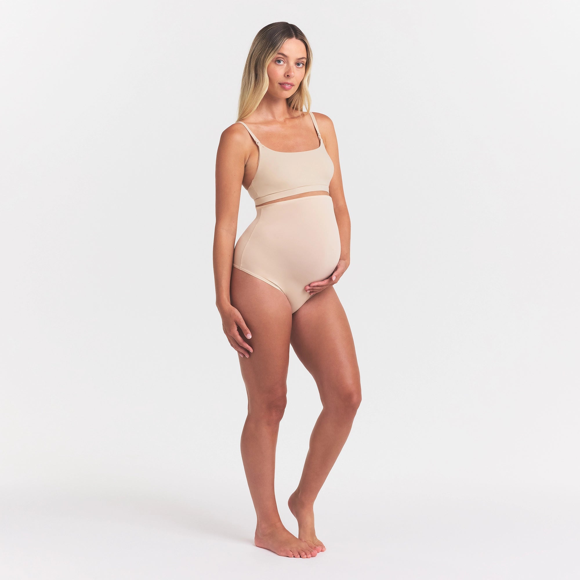 FITS EVERYBODY MATERNITY HIGH-WAISTED THONG | SAND - Image 2