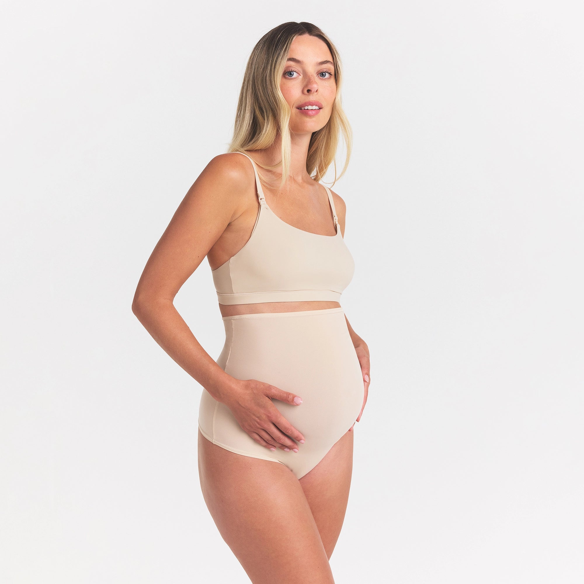 FITS EVERYBODY MATERNITY HIGH-WAISTED THONG | SAND - Image 3