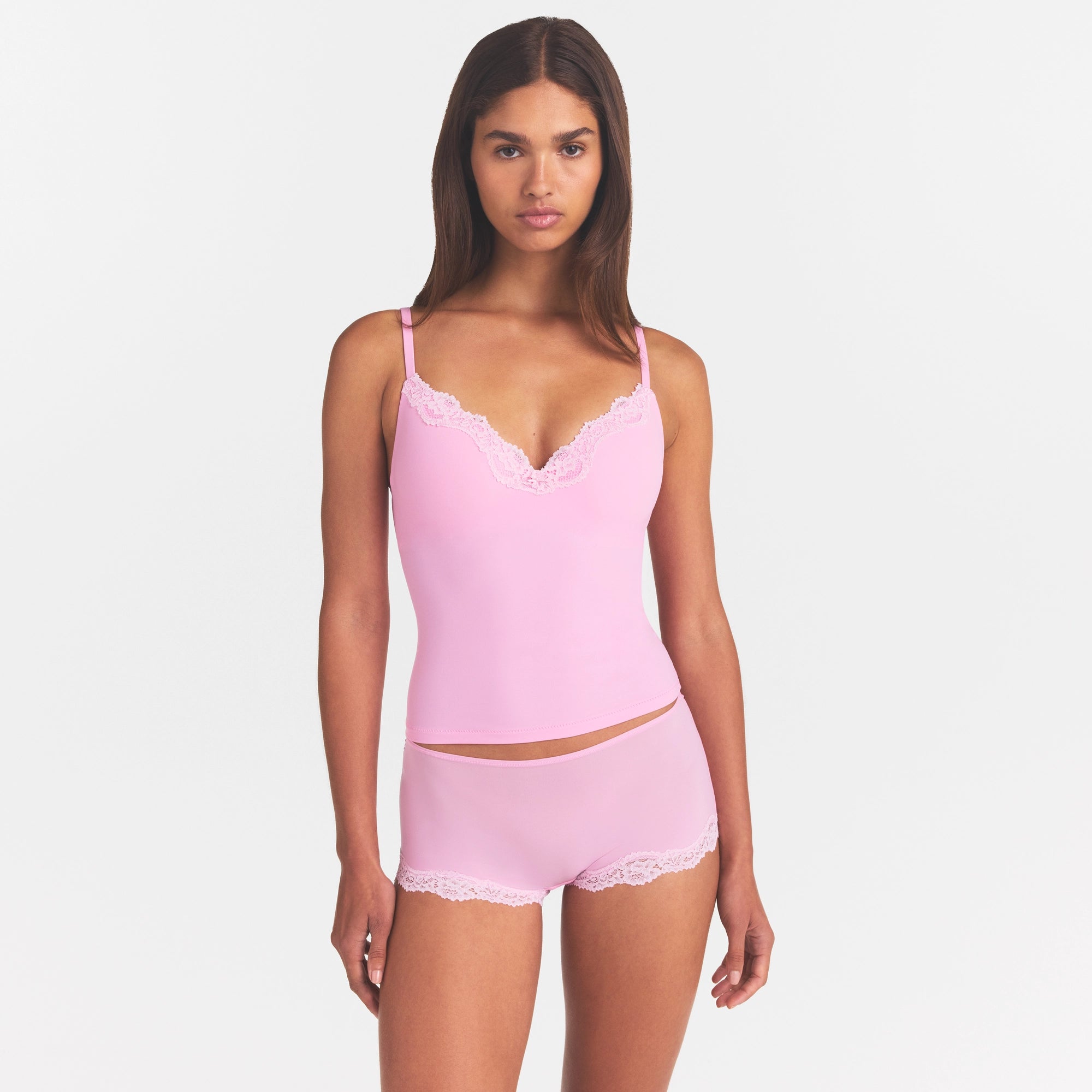 FITS EVERYBODY LACE PUSH-UP CAMI | BUBBLE GUM TONAL - Image 3
