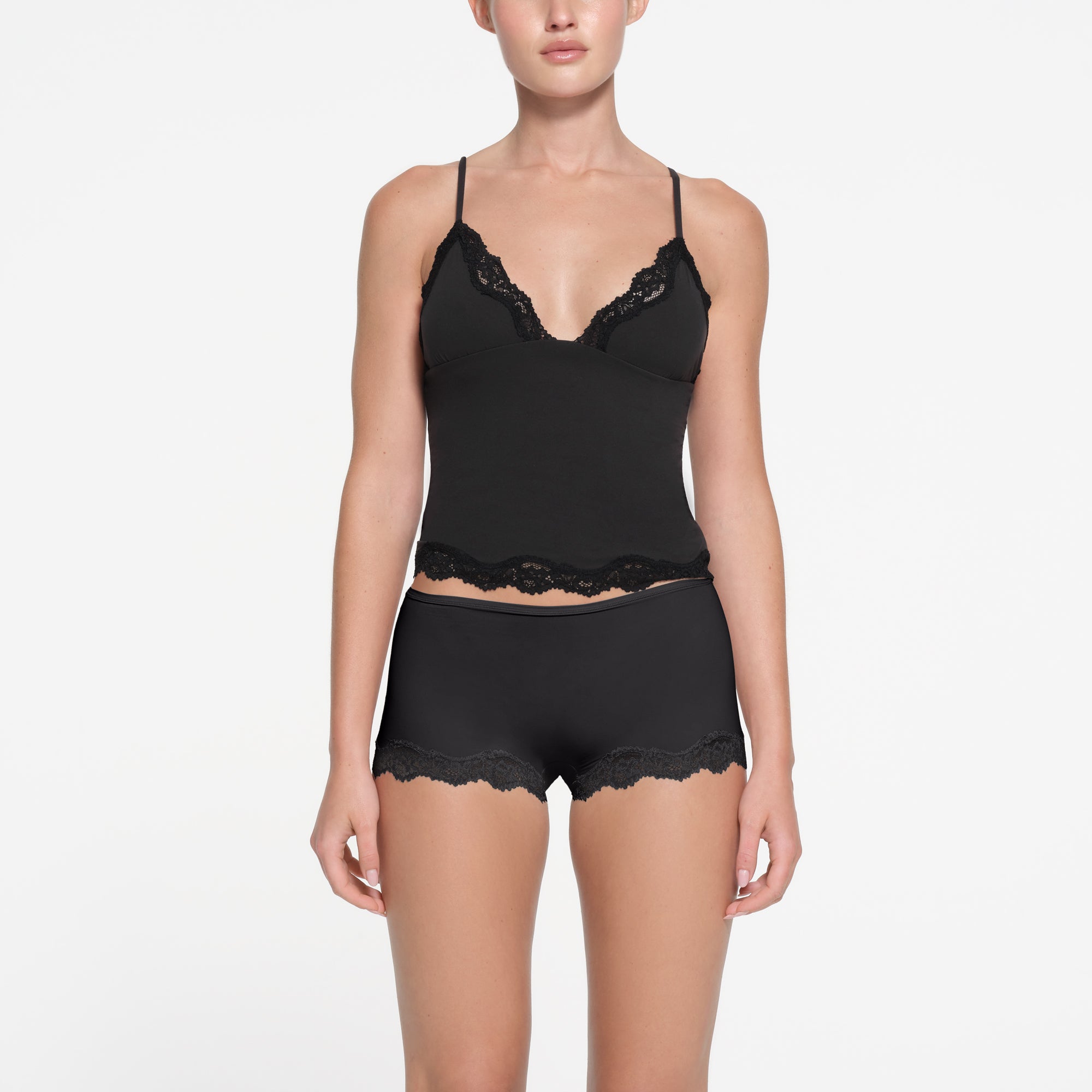 FITS EVERYBODY LACE TRIANGLE CAMI | ONYX - Image 2