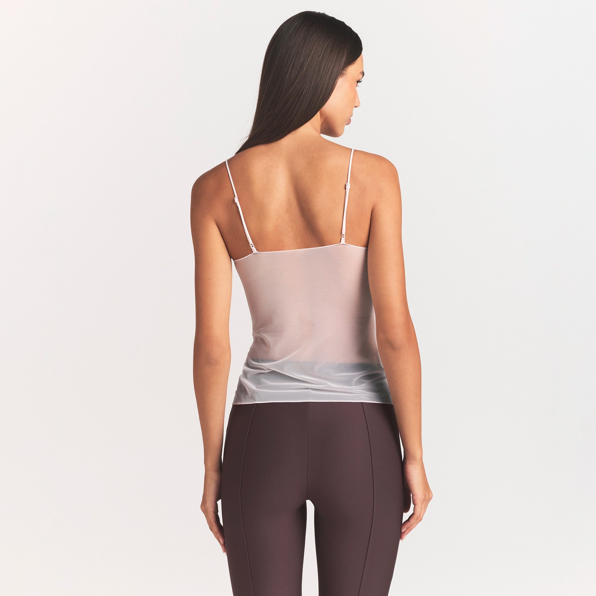 ULTRA FINE MESH CAMI | BARELY PINK - Image 4