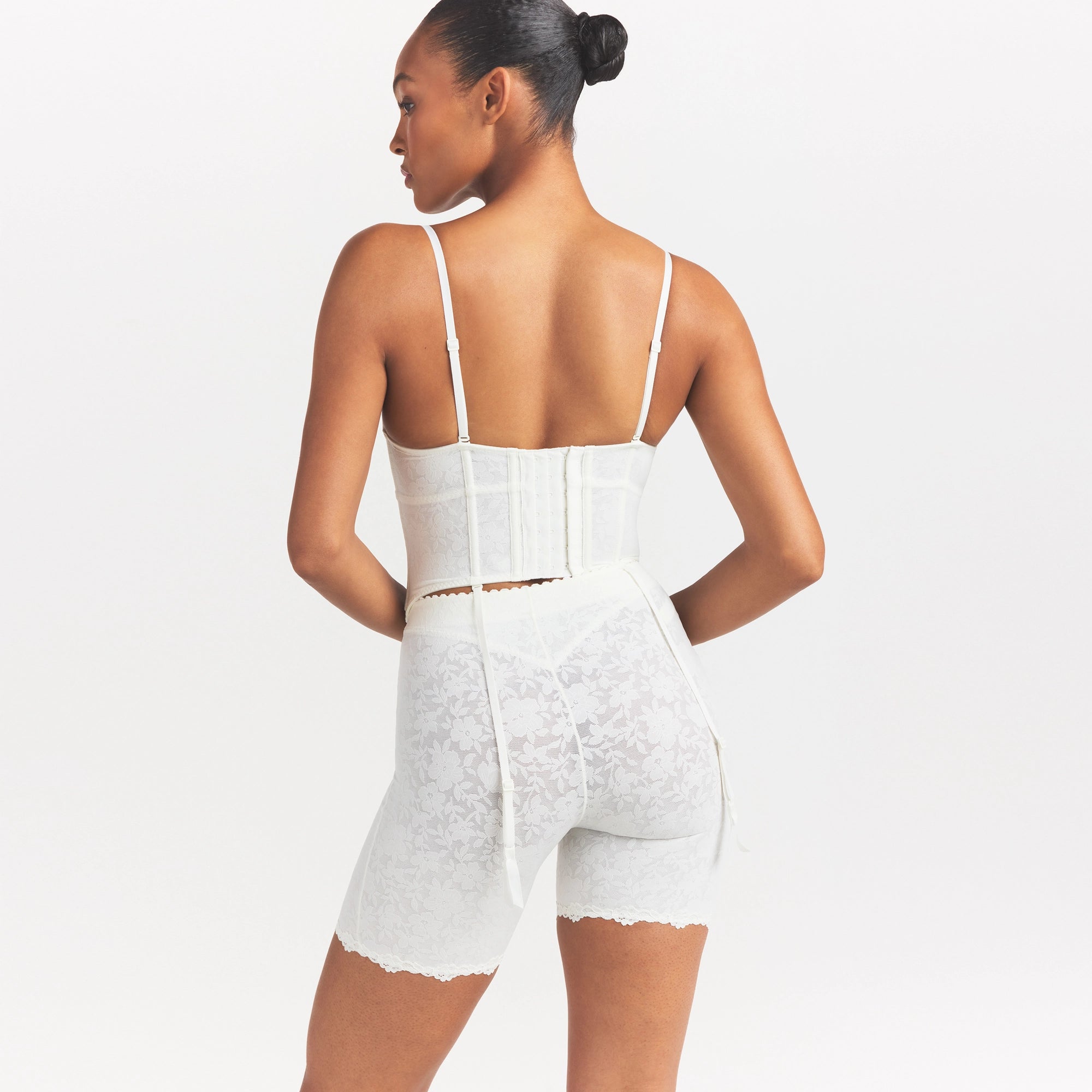 LACE SHAPEWEAR CORSET | IVORY - Image 5